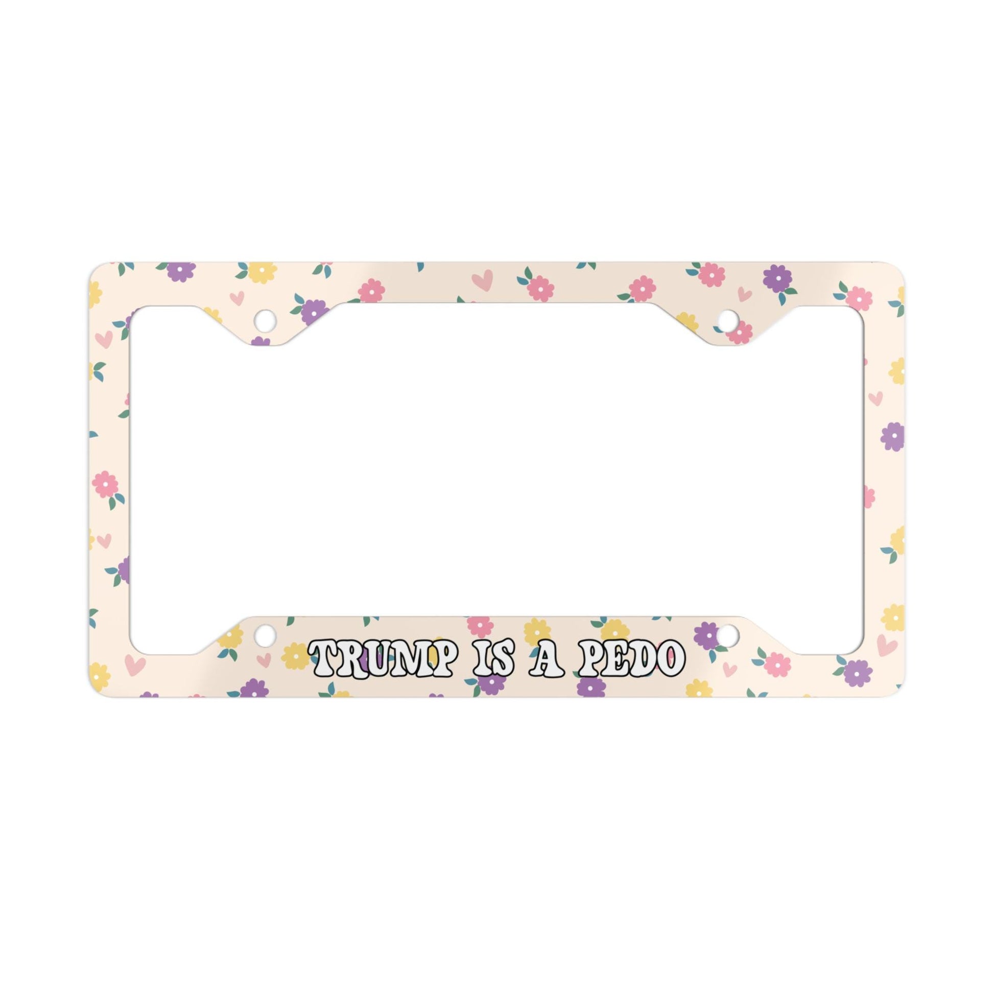 FDT License Plate Frame, Trump Is A Pedo Car Accessory, Anti-MAGA Liberal Vehicle Accessories, Protest Fascism, Release The Files