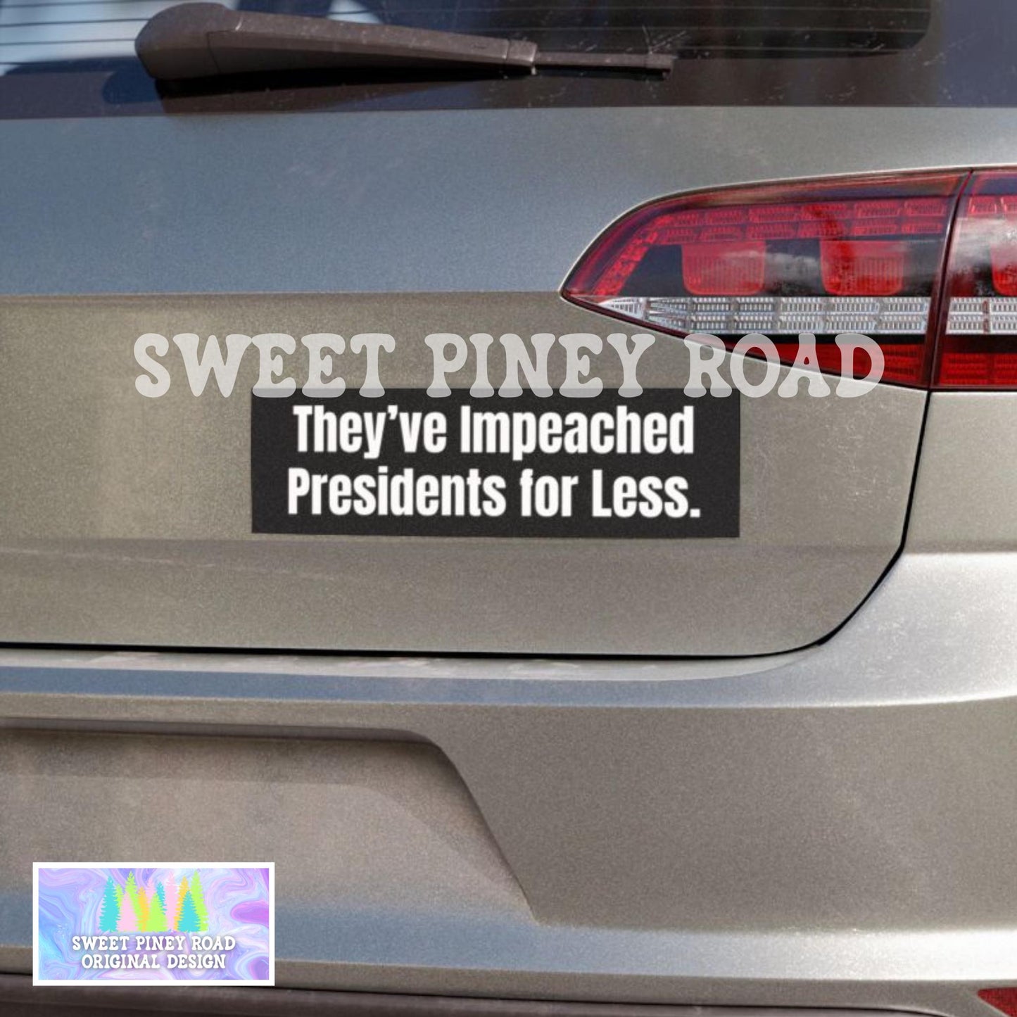 Impeach Trump Car Magnet, FDT Bumper Sticker, Anti-MAGA Vehicle Decal, Gift for Democrat, Protest Rally Merch