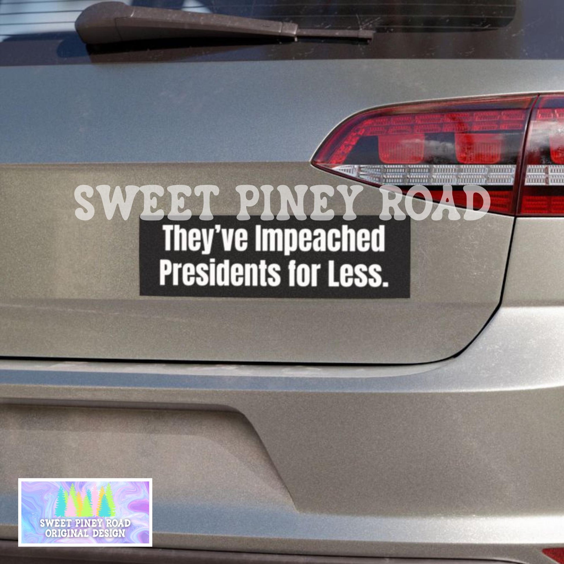 Impeach Trump Car Magnet, FDT Bumper Sticker, Anti-MAGA Vehicle Decal, Gift for Democrat, Protest Rally Merch