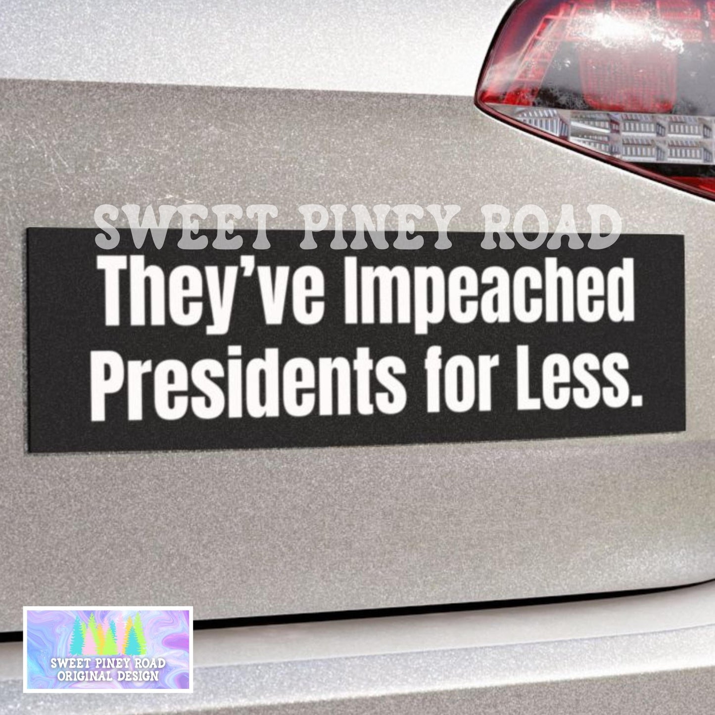 Impeach Trump Car Magnet, FDT Bumper Sticker, Anti-MAGA Vehicle Decal, Gift for Democrat, Protest Rally Merch