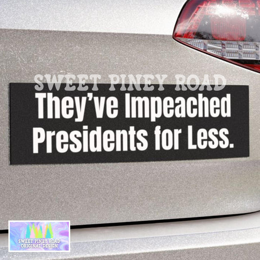 Impeach Trump Car Magnet, FDT Bumper Sticker, Anti-MAGA Vehicle Decal, Gift for Democrat, Protest Rally Merch