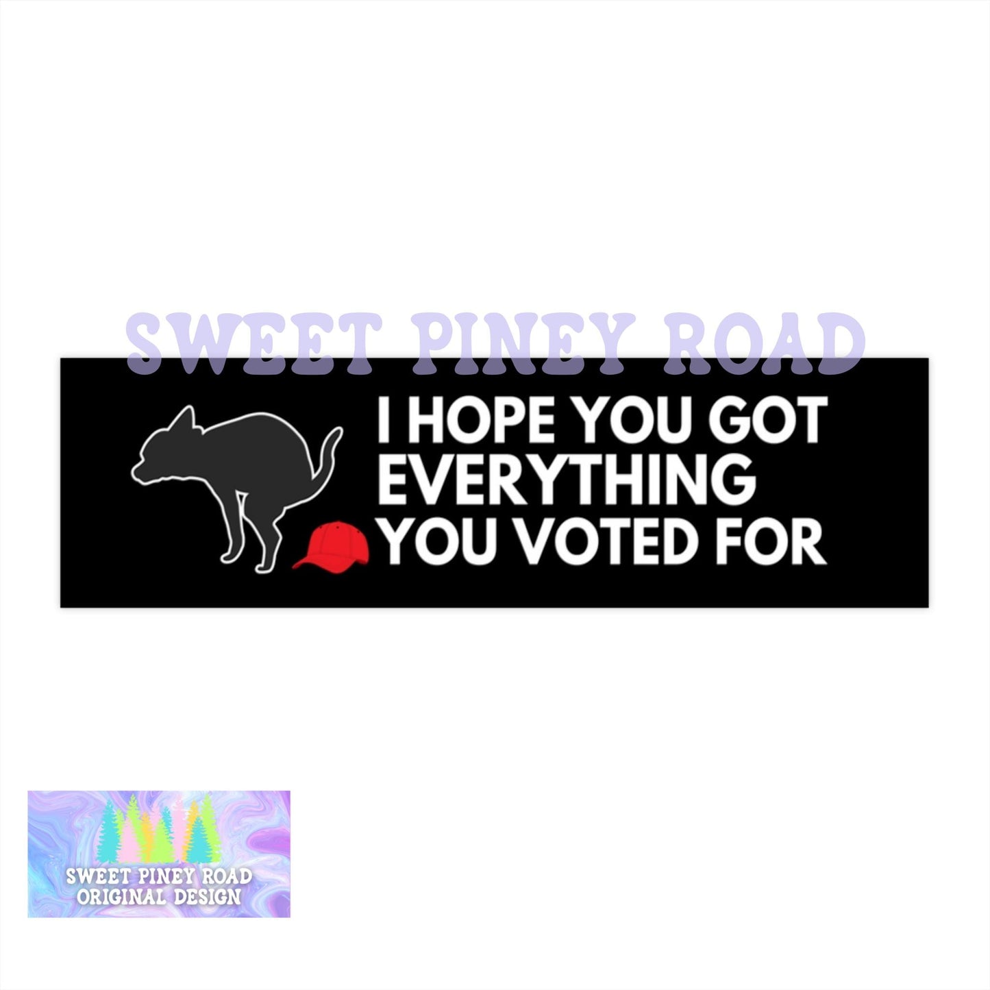 Funny Anti Trump Car Magnet, FDT Dog Poop Bumper Sticker, Protest Anti-MAGA Hat Merch, Political Resistance Gift, Dump Trump