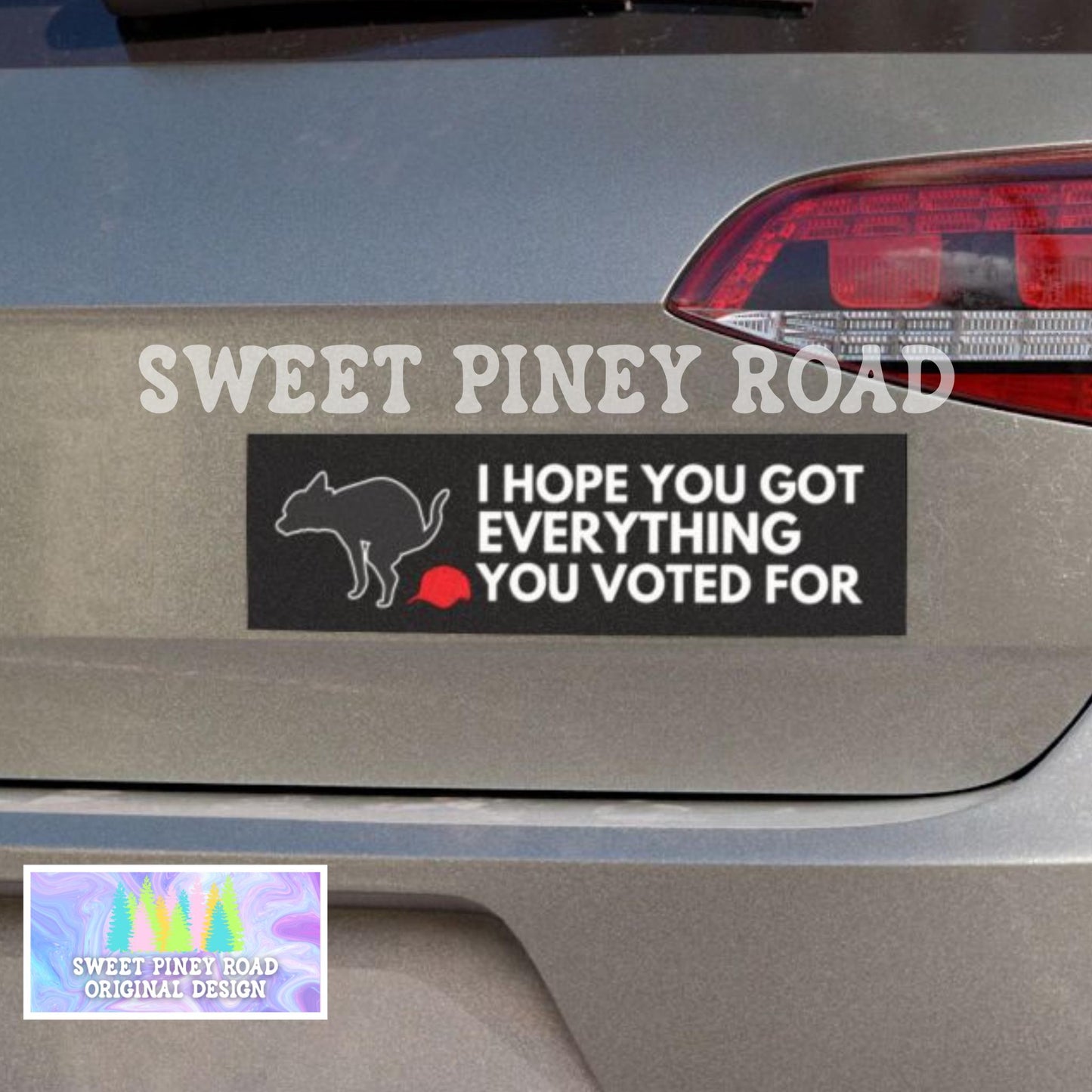 Funny Anti Trump Car Magnet, FDT Dog Poop Bumper Sticker, Protest Anti-MAGA Hat Merch, Political Resistance Gift, Dump Trump