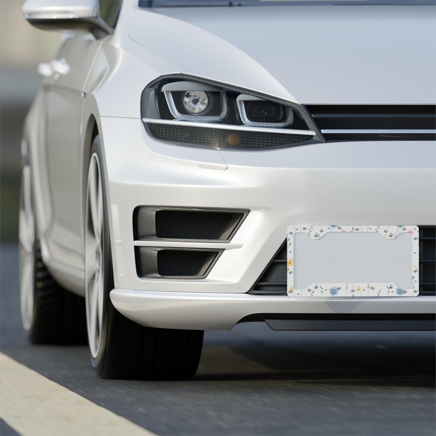 FDT Flowers License Plate Frame, Trump Is A Pedo Car Accessory, Anti-MAGA Liberal Vehicle Accessories, Protest Fascism, Release The Files