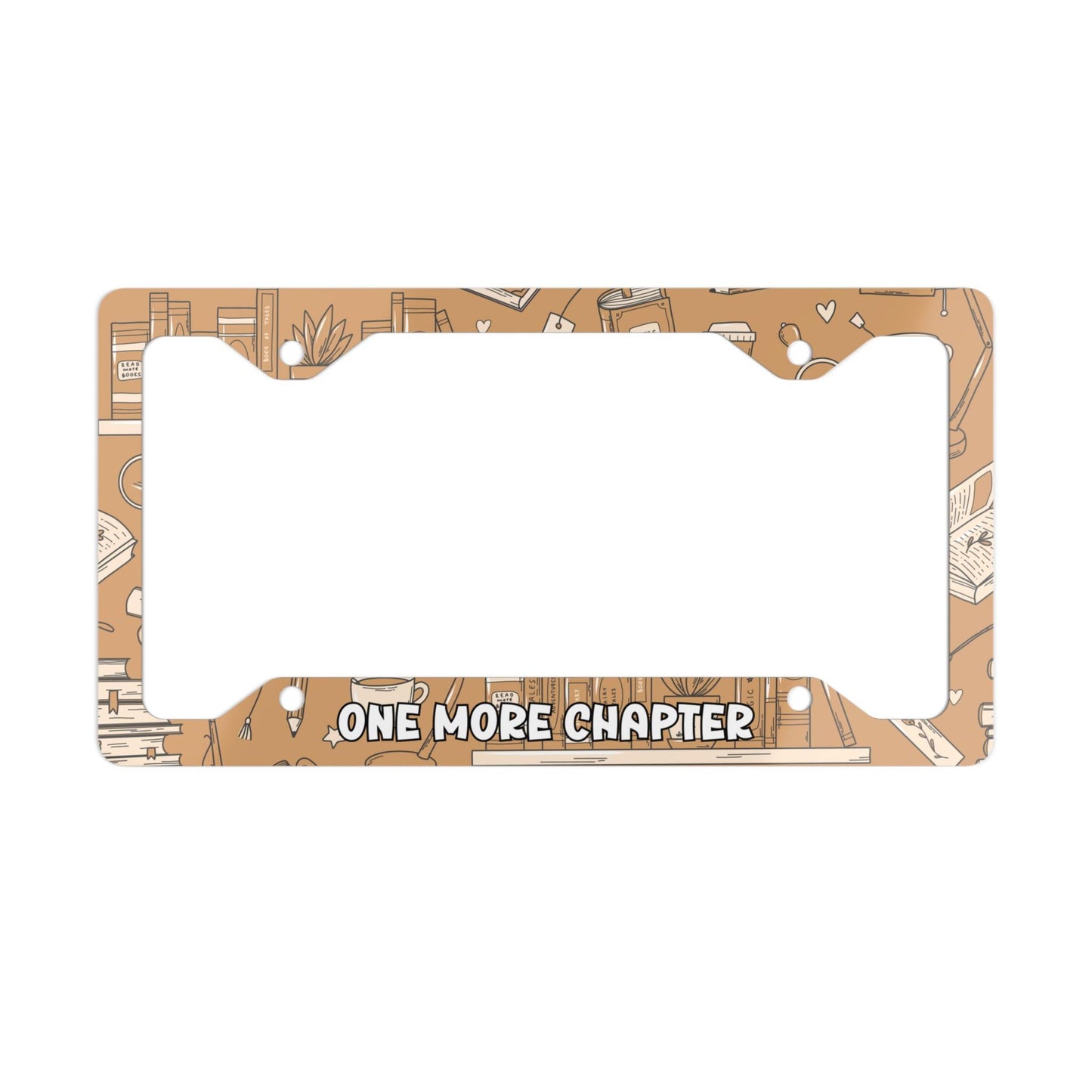 One More Chapter License Plate Frame, Bookish Car Decor, Book Lover Accessory, Booktok Accessories