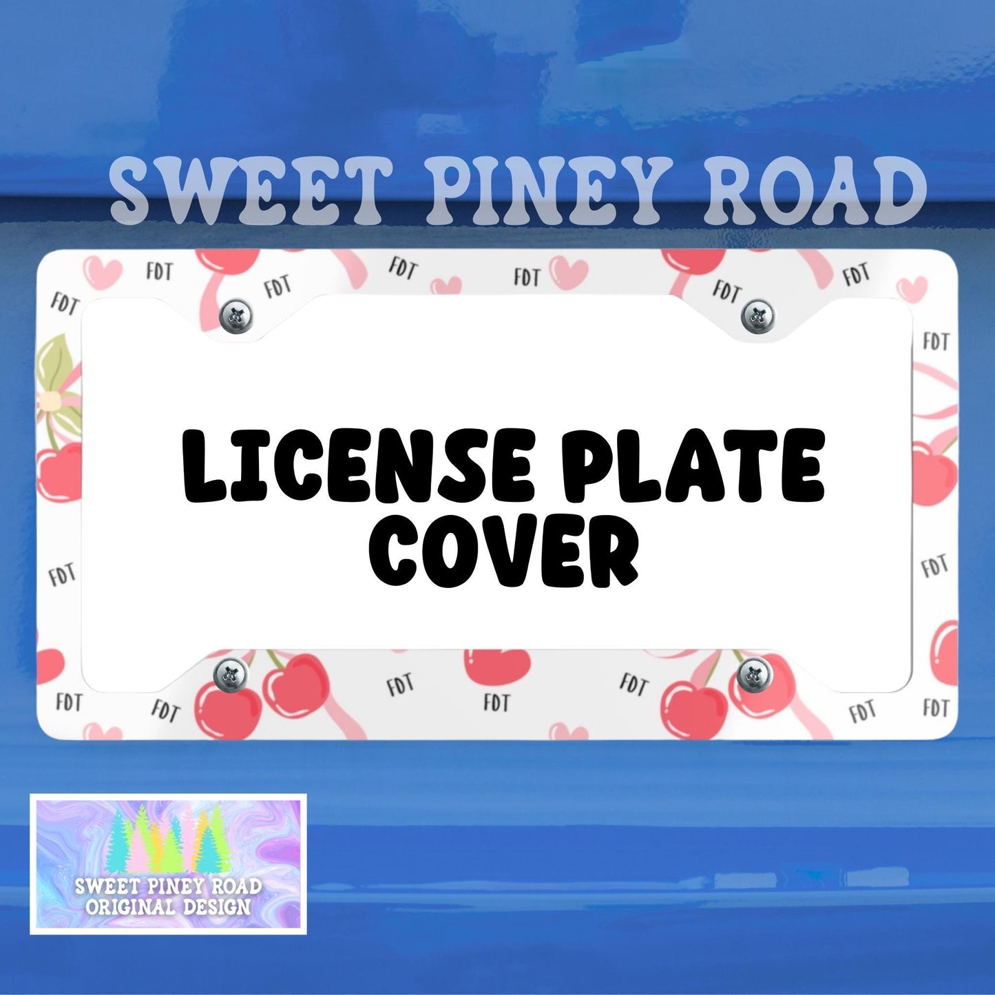 FDT Cherries License Plate Frame, Trump Is A Pedo Car Accessory, Anti-MAGA Liberal Vehicle Accessories, Protest Fascism, Release The Files