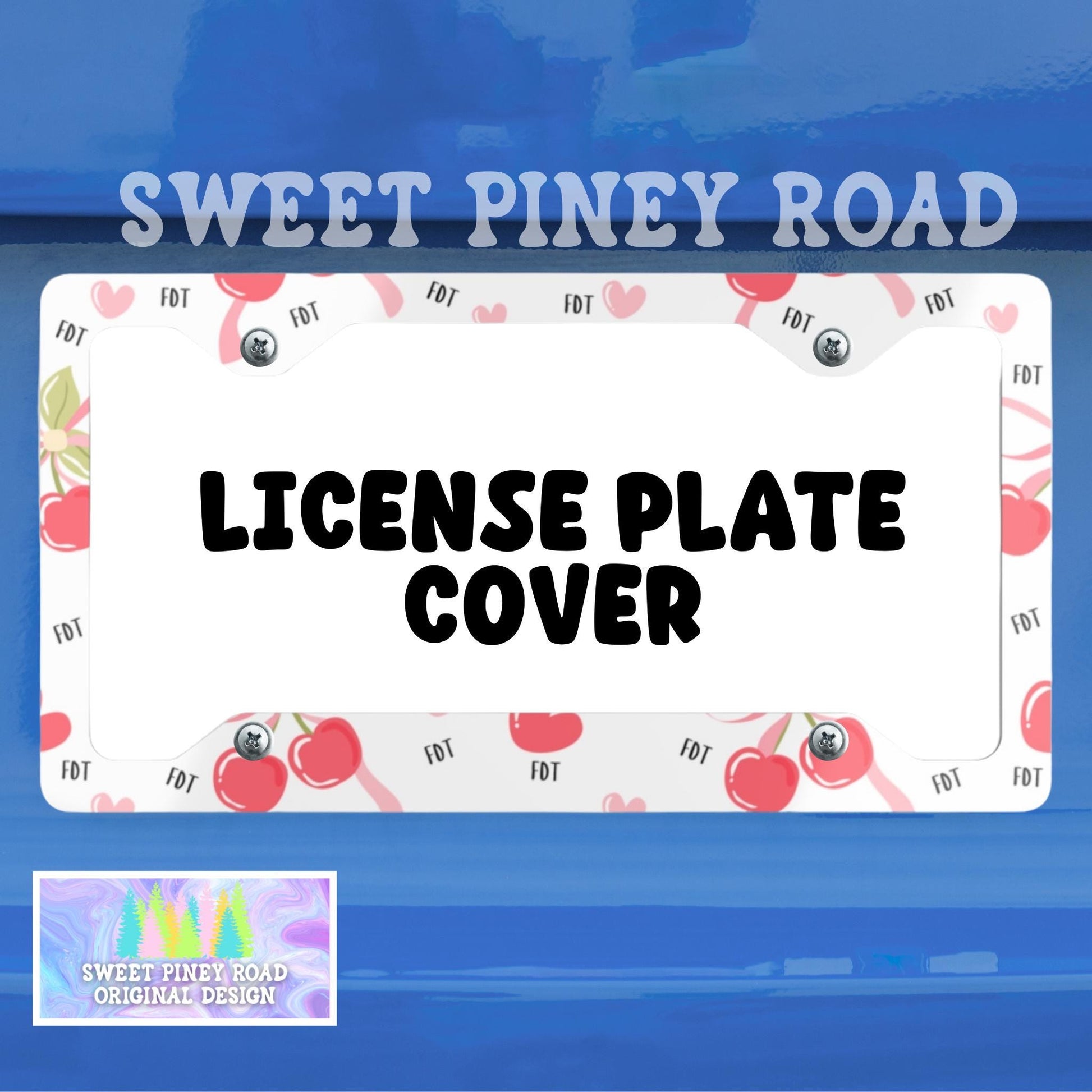 FDT Cherries License Plate Frame, Trump Is A Pedo Car Accessory, Anti-MAGA Liberal Vehicle Accessories, Protest Fascism, Release The Files