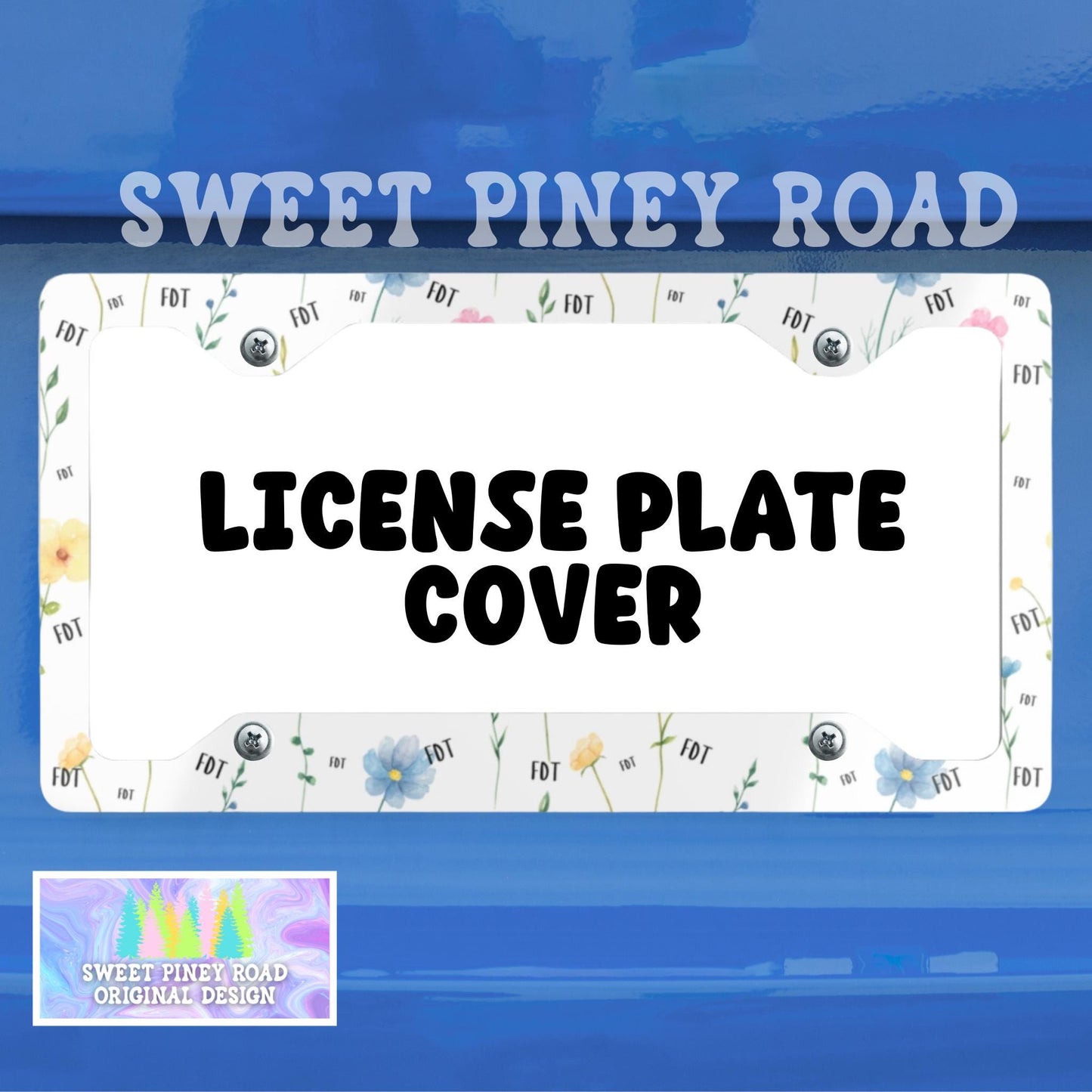 FDT Flowers License Plate Frame, Trump Is A Pedo Car Accessory, Anti-MAGA Liberal Vehicle Accessories, Protest Fascism, Release The Files