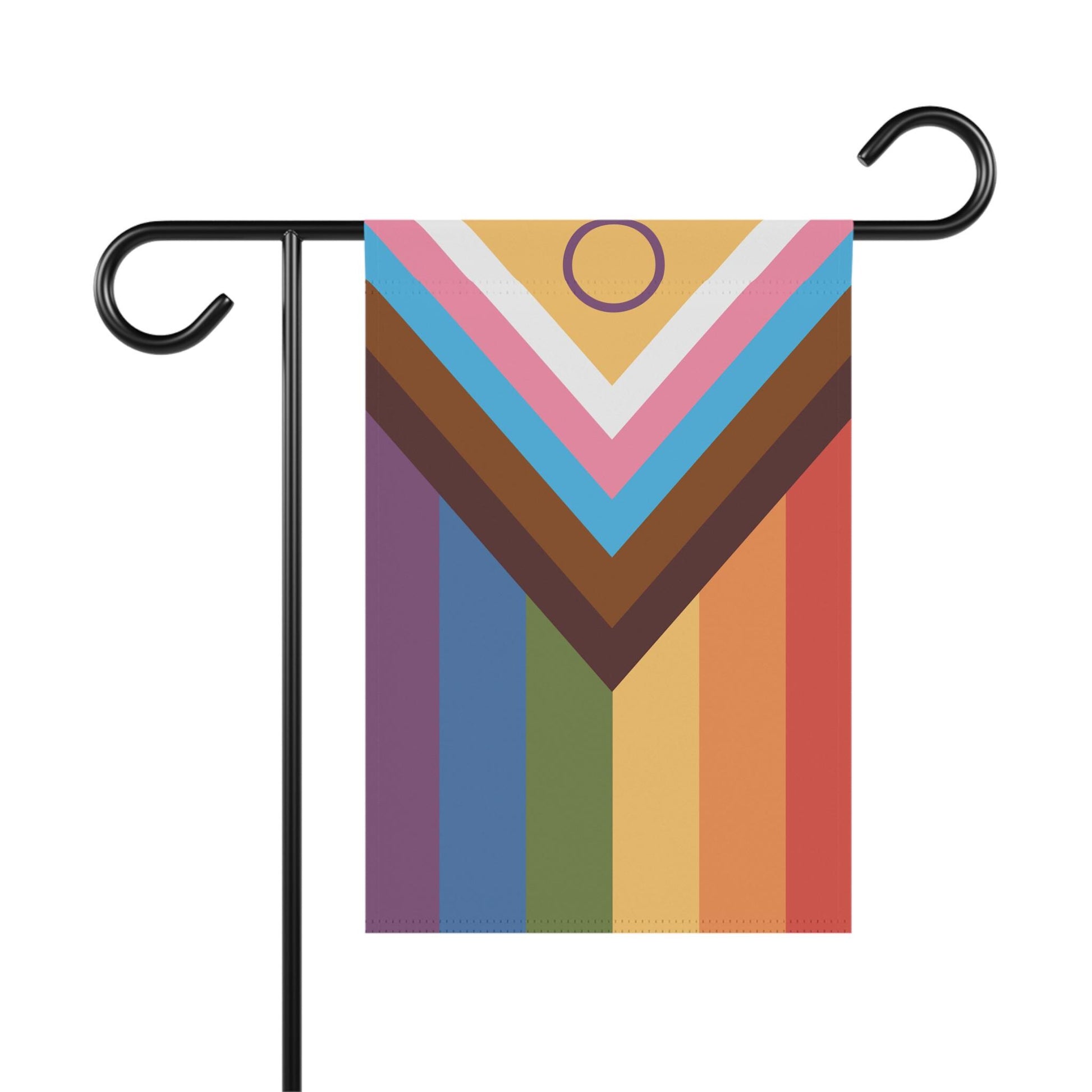 Pride Flag for Garden, Intersex Inclusive Yard Decor, LGBTQIA+ Gay Human Rights