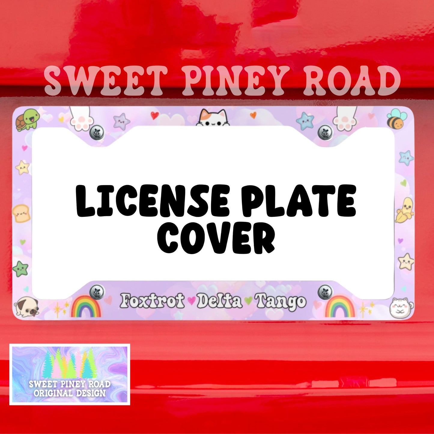 Foxtrot Delta Tango License Plate Frame, FDT Car Accessory, Anti-MAGA Anti Trump Liberal Vehicle Accessories, Protest Fascism