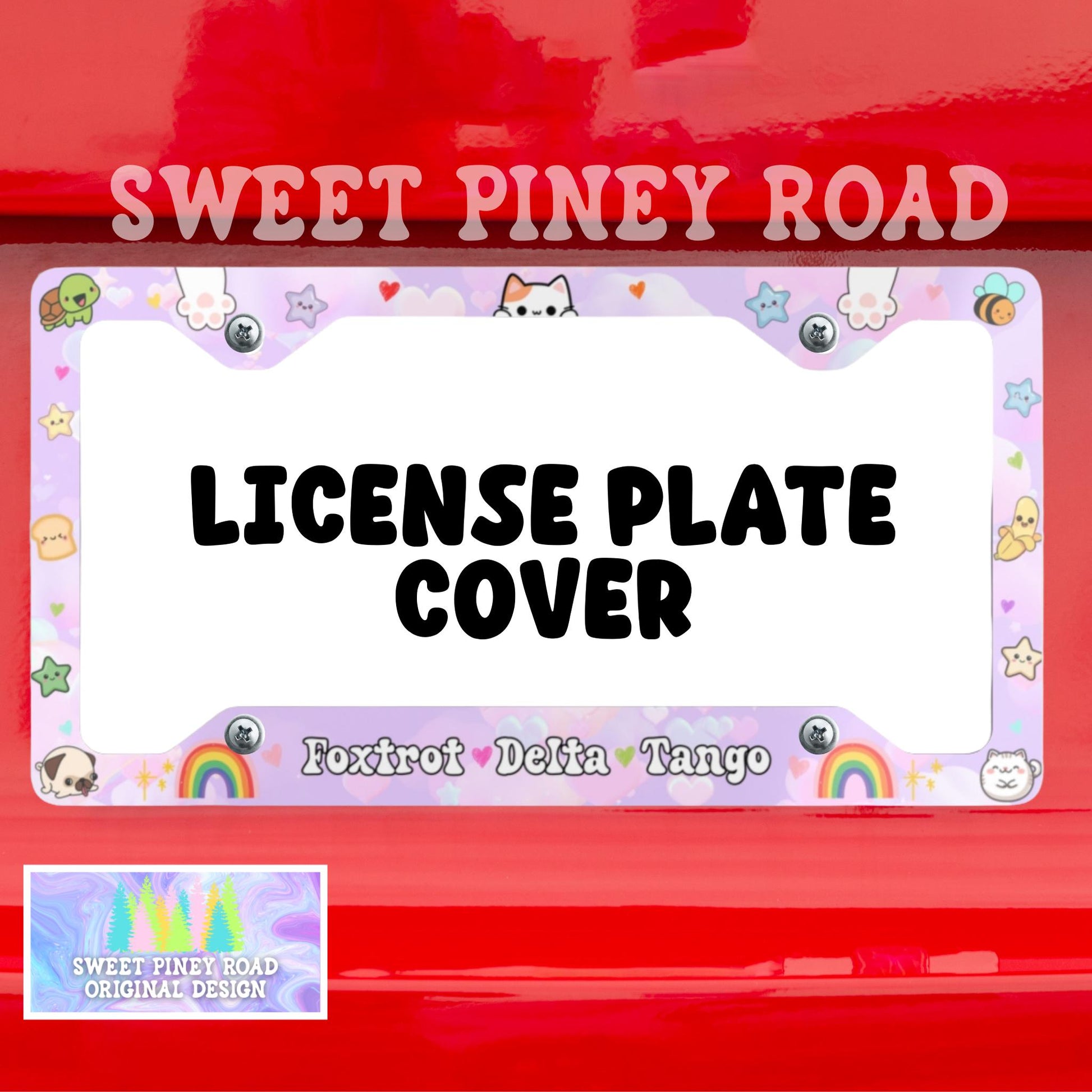 Foxtrot Delta Tango License Plate Frame, FDT Car Accessory, Anti-MAGA Anti Trump Liberal Vehicle Accessories, Protest Fascism