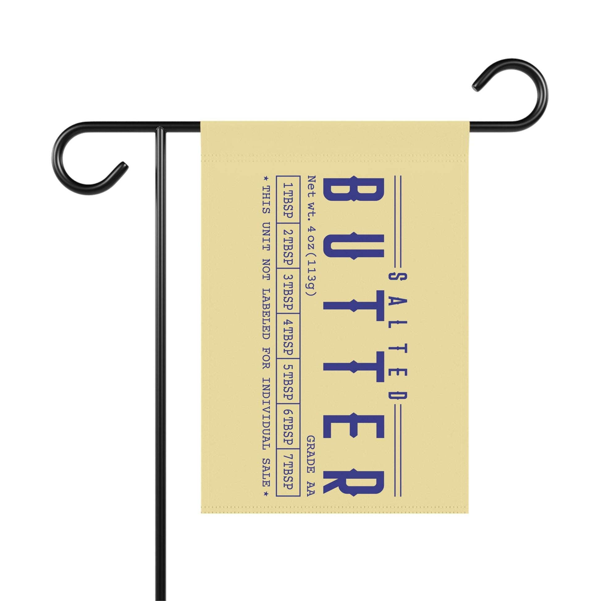Funny Butter Outdoor Flag, Yard Decoration for Food Lovers, BBQ Parties Garden Banner, Hilarious Gag Gift for Housewarming