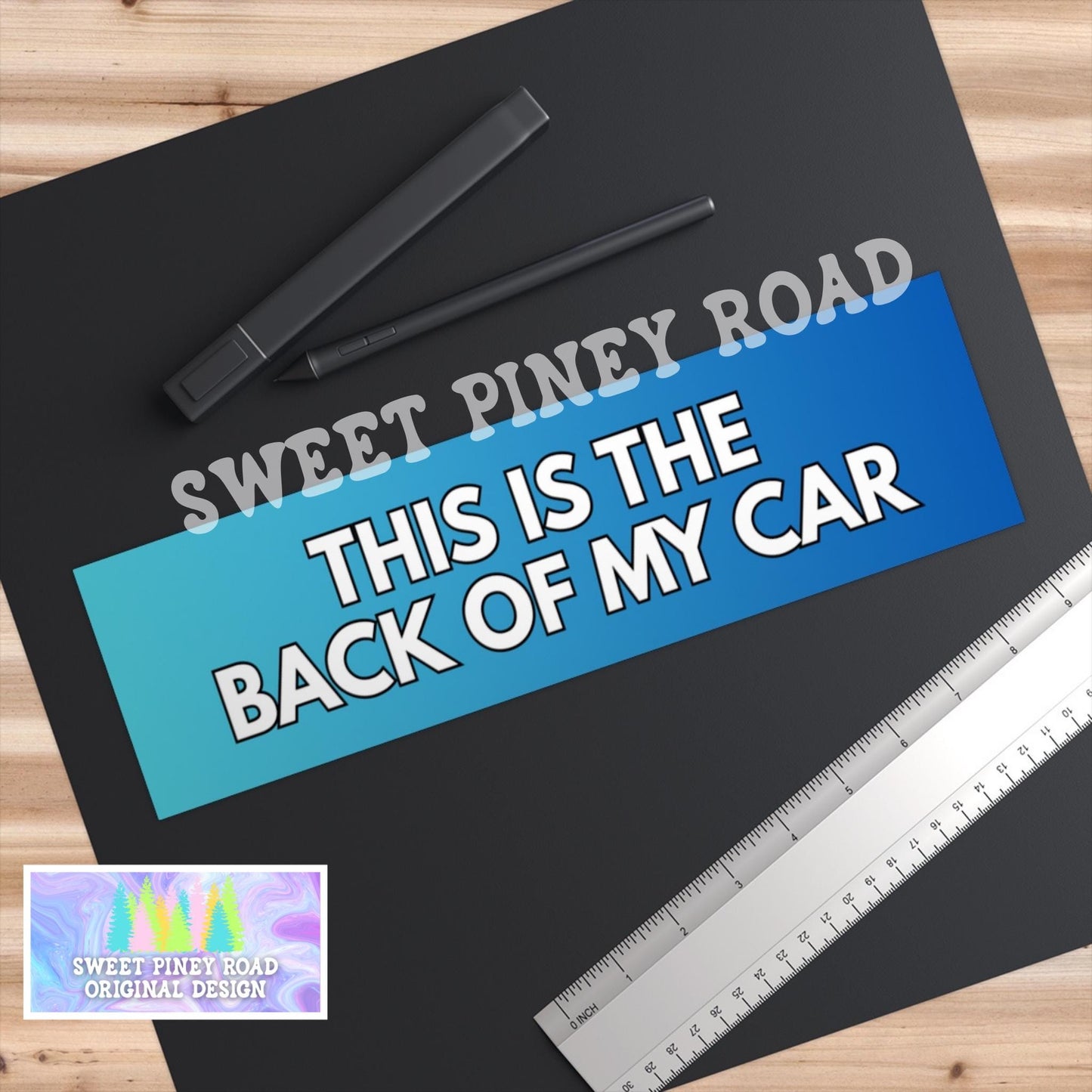 This Is The Back Of My Car Bumper Sticker, Funny Car Magnet, Hilarious Cursed Humor Car Decal