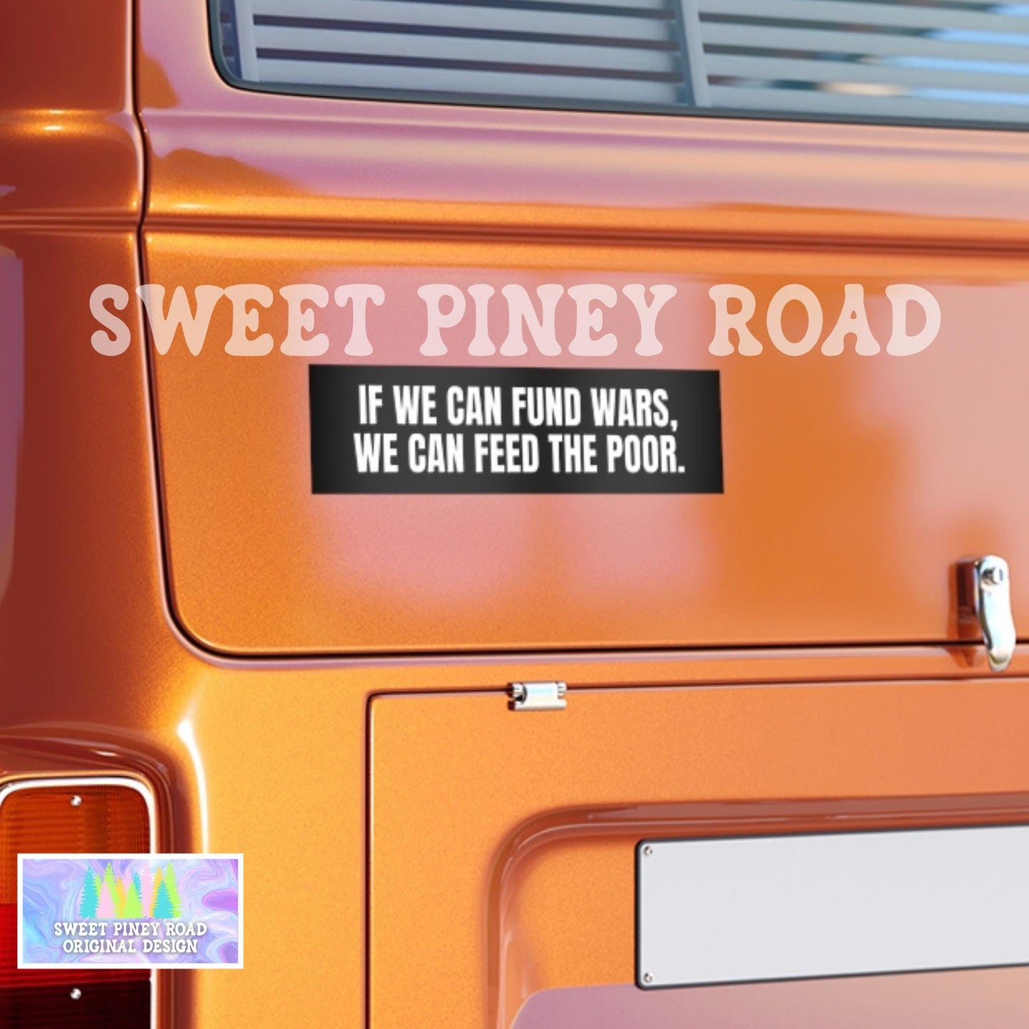 Anti War Car Magnet, FDT Bumper Sticker, Feed The Poor Anti-Capitalism Vehicle Decal, Protect Our Troops In Iran