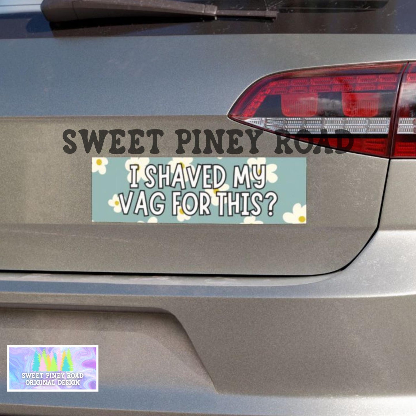 I Shaved My Vag For This Car Magnet, Hilarious Gag Gift For Best Friend Wife, Millennial Humor Idea