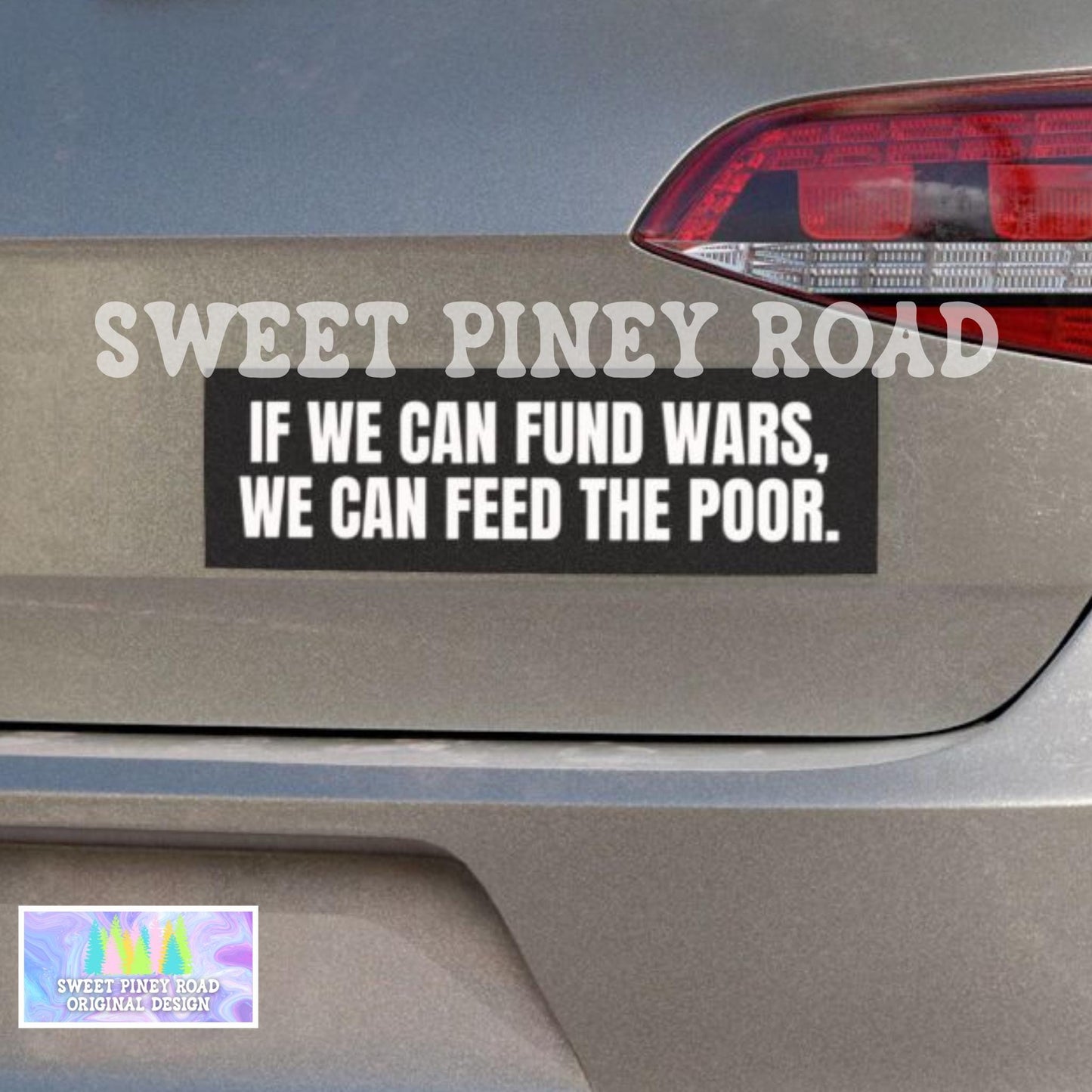 Anti War Car Magnet, FDT Bumper Sticker, Feed The Poor Anti-Capitalism Vehicle Decal, Protect Our Troops In Iran