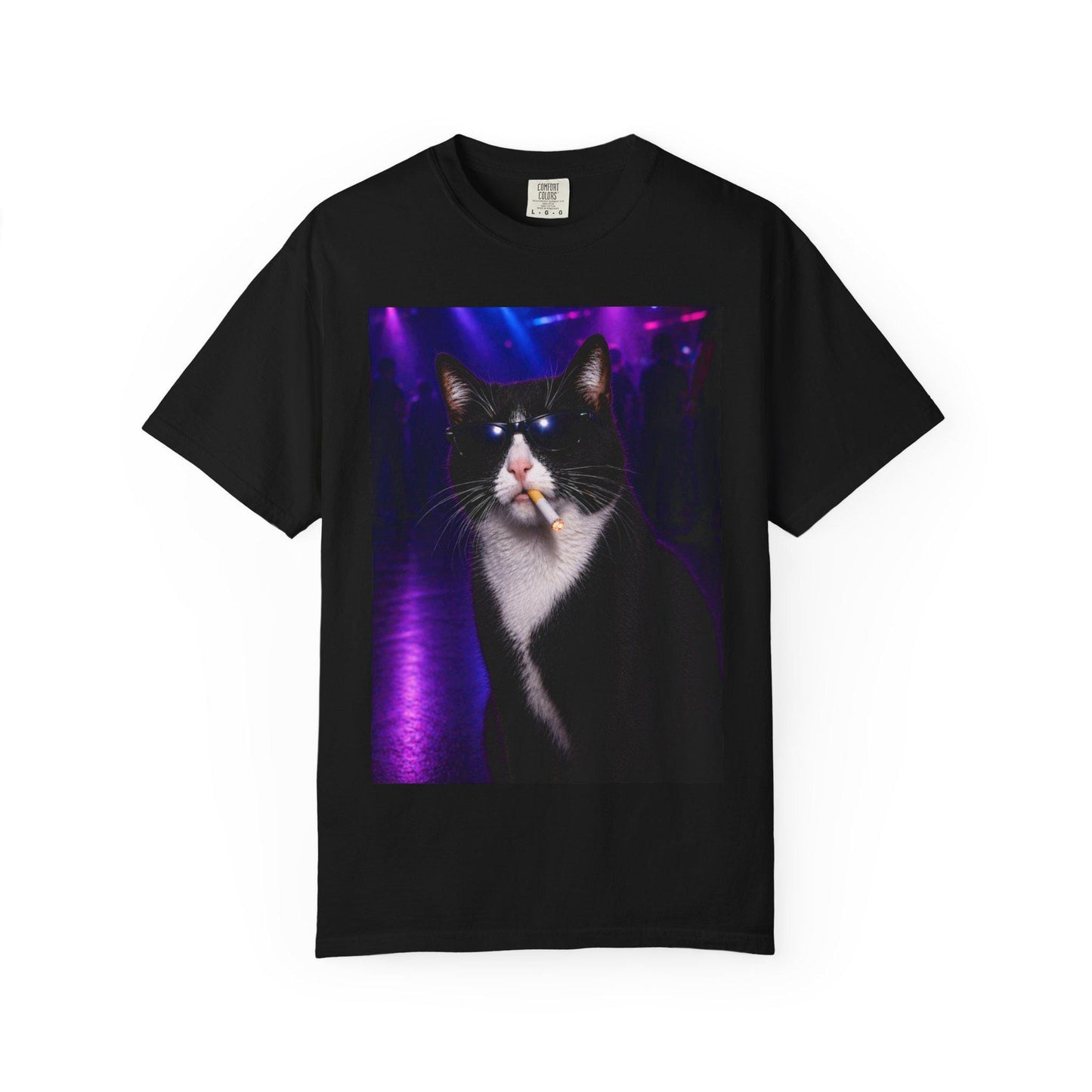 Tuxedo Cat Tshirt, Hilarious Kitty Lover Gag T-Shirt Gift Idea, Tee For Animal Lover, Cats Nightclub Shirt, Animals Doing Human Things