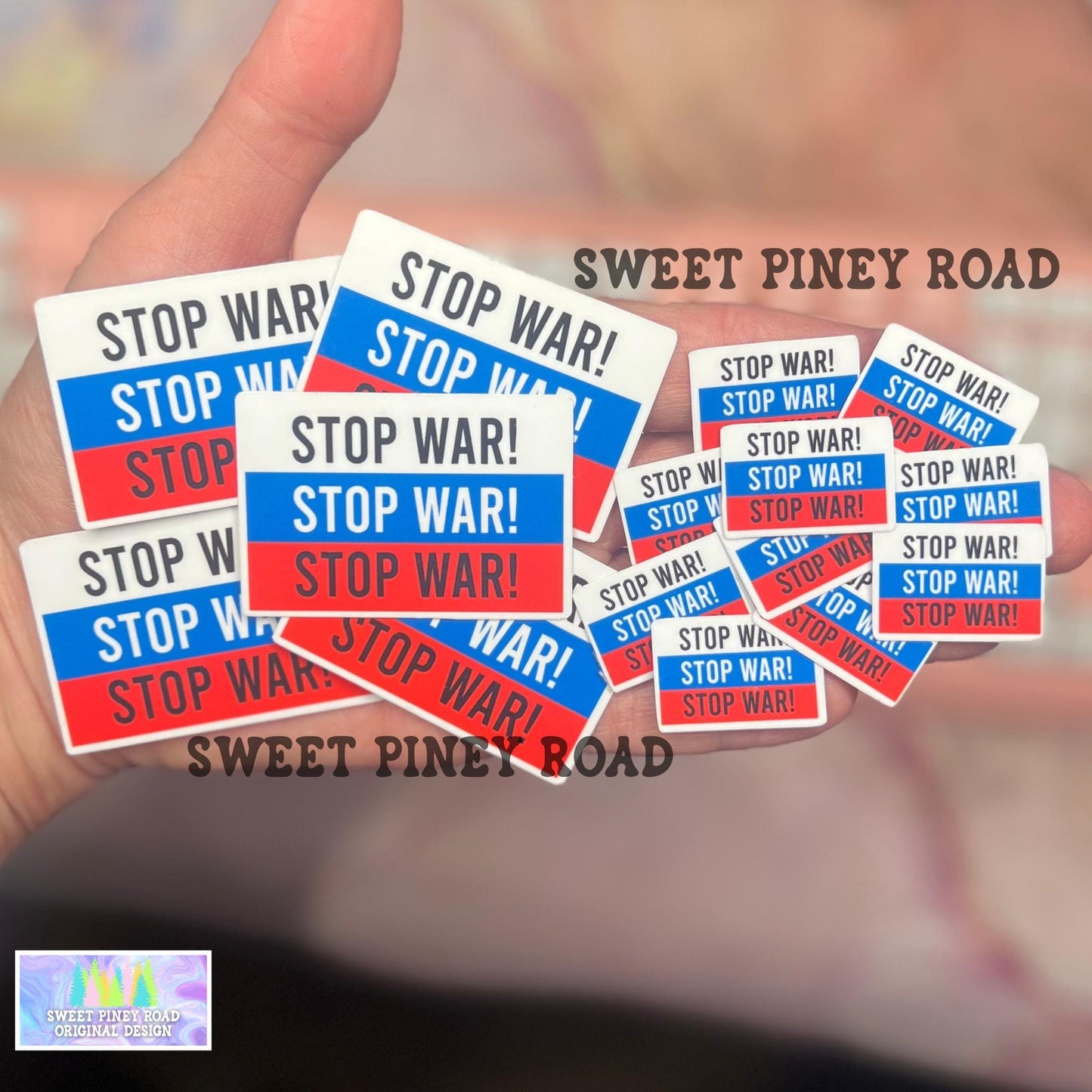 Stop War Sticker Pack, Glossy FDT Anti-Trump Stickers, Peaceful Protest Rally Activism Decals, Political Handouts
