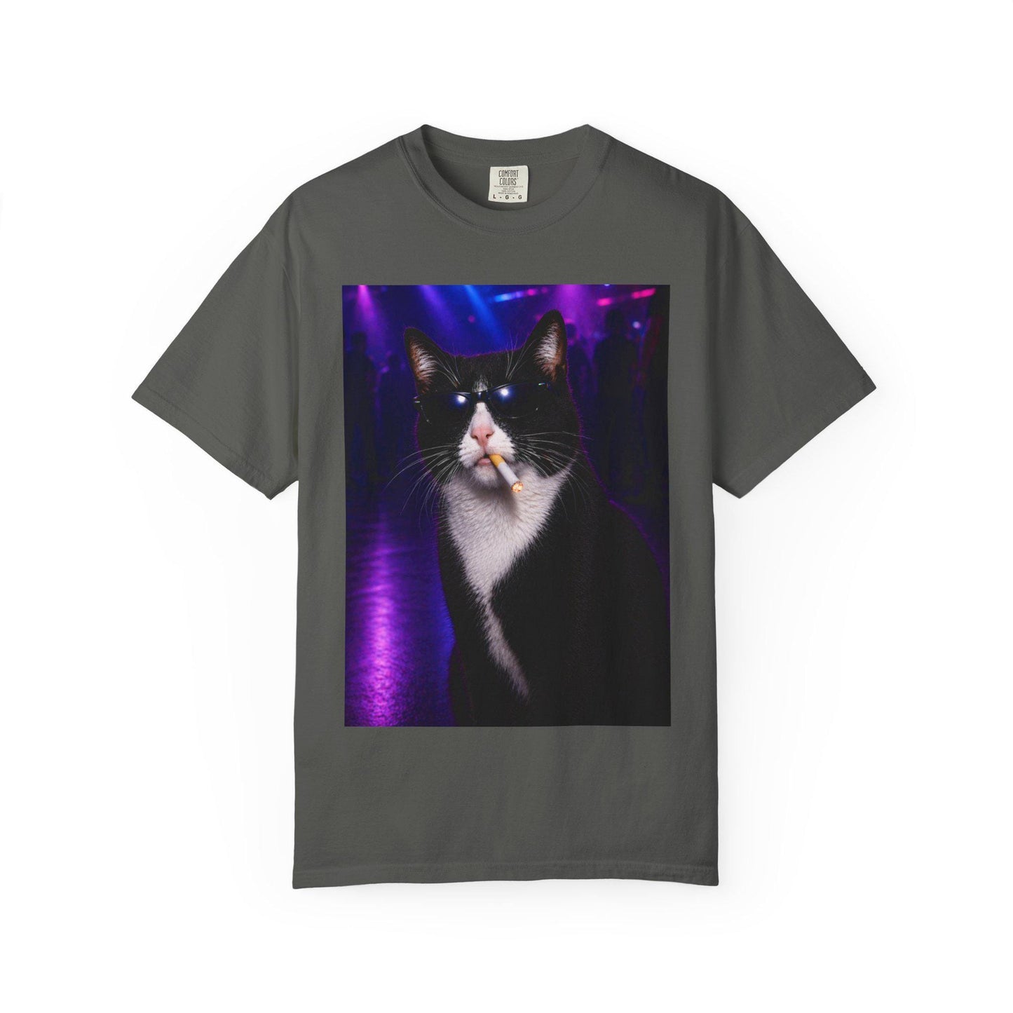 Tuxedo Cat Tshirt, Hilarious Kitty Lover Gag T-Shirt Gift Idea, Tee For Animal Lover, Cats Nightclub Shirt, Animals Doing Human Things