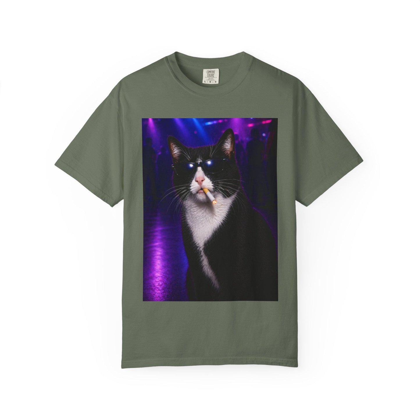Tuxedo Cat Tshirt, Hilarious Kitty Lover Gag T-Shirt Gift Idea, Tee For Animal Lover, Cats Nightclub Shirt, Animals Doing Human Things