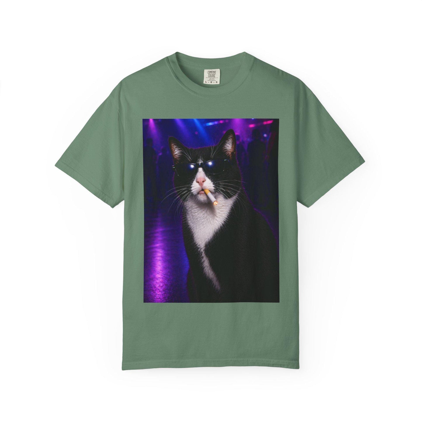 Tuxedo Cat Tshirt, Hilarious Kitty Lover Gag T-Shirt Gift Idea, Tee For Animal Lover, Cats Nightclub Shirt, Animals Doing Human Things