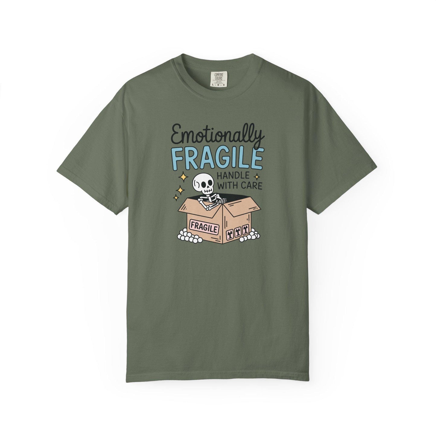 Comfort Colors® Emotionally Fragile Handle With Care Shirt, Funny Mental Health Awareness TShirt