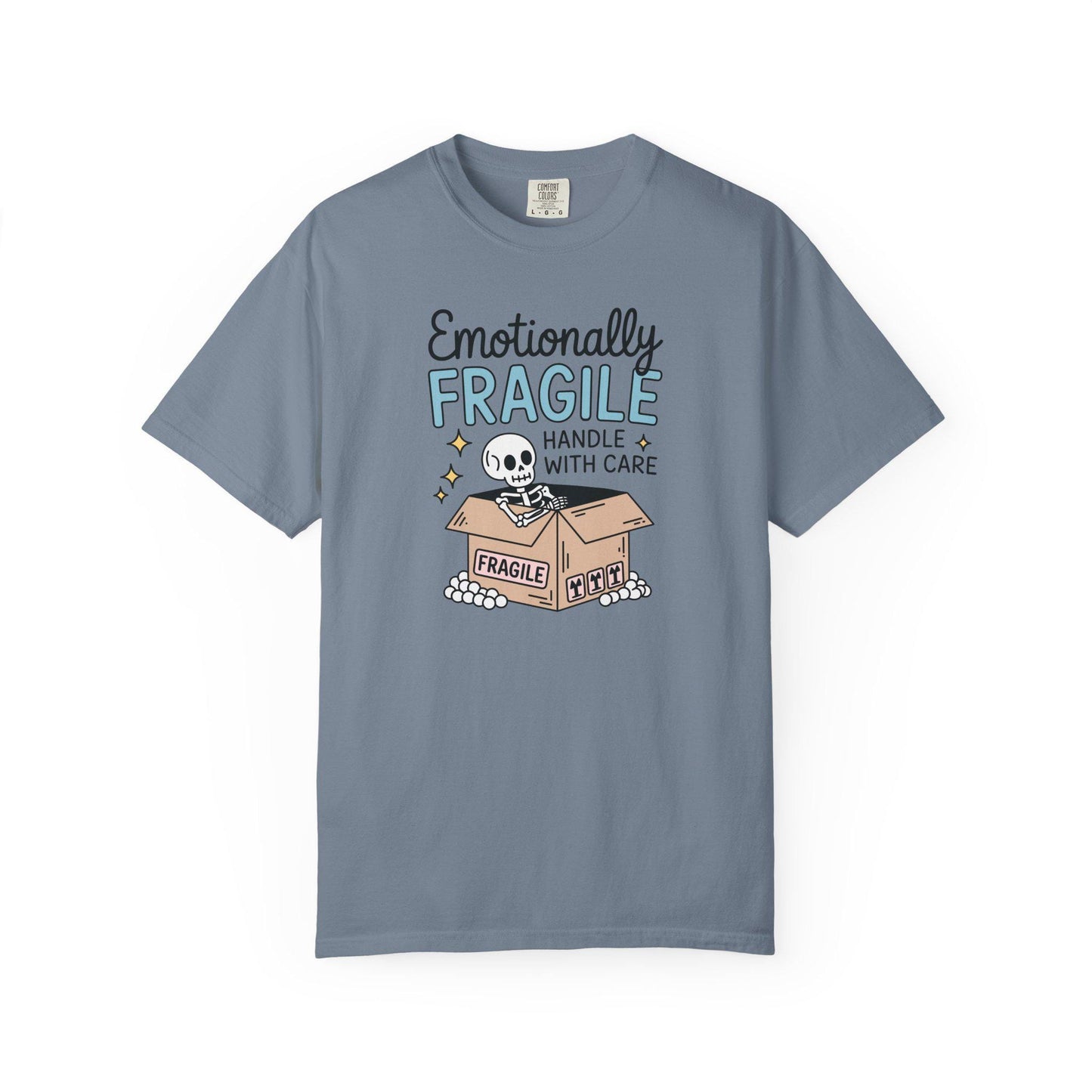 Comfort Colors® Emotionally Fragile Handle With Care Shirt, Funny Mental Health Awareness TShirt