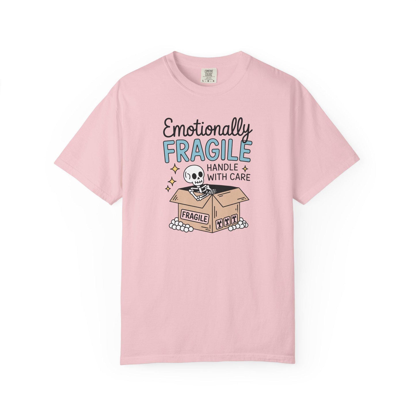Comfort Colors® Emotionally Fragile Handle With Care Shirt, Funny Mental Health Awareness TShirt