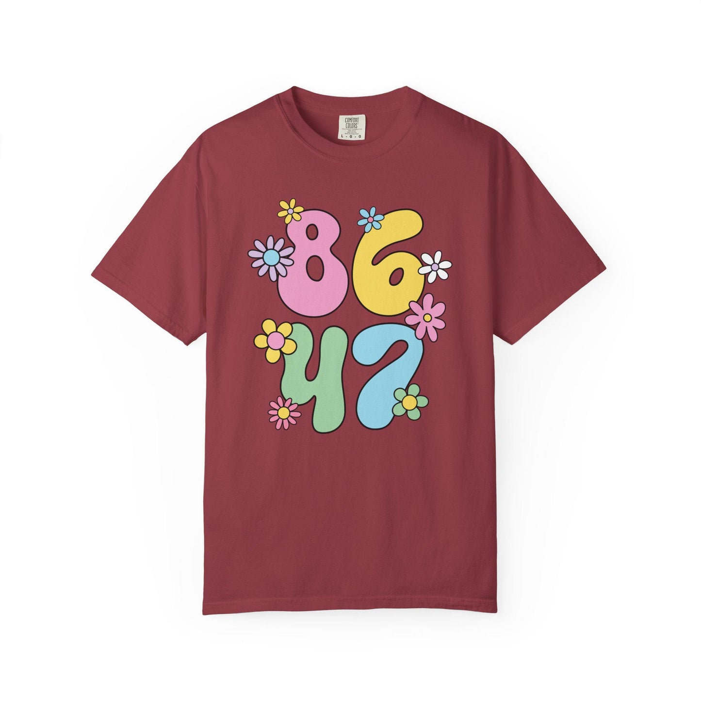 Comfort Colors® 8647 Anti-Trump Shirt, Cute Pastel Rainbow Flowers FDT Tee