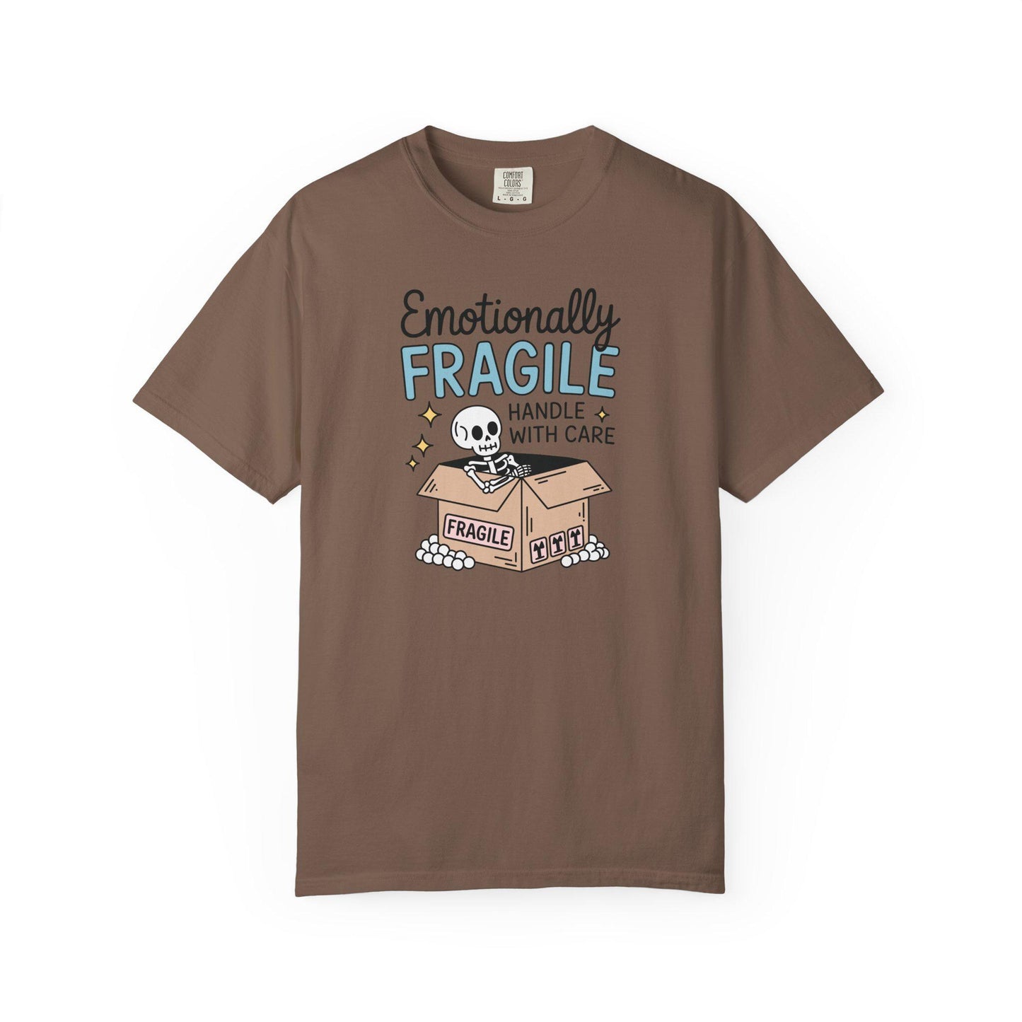 Comfort Colors® Emotionally Fragile Handle With Care Shirt, Funny Mental Health Awareness TShirt