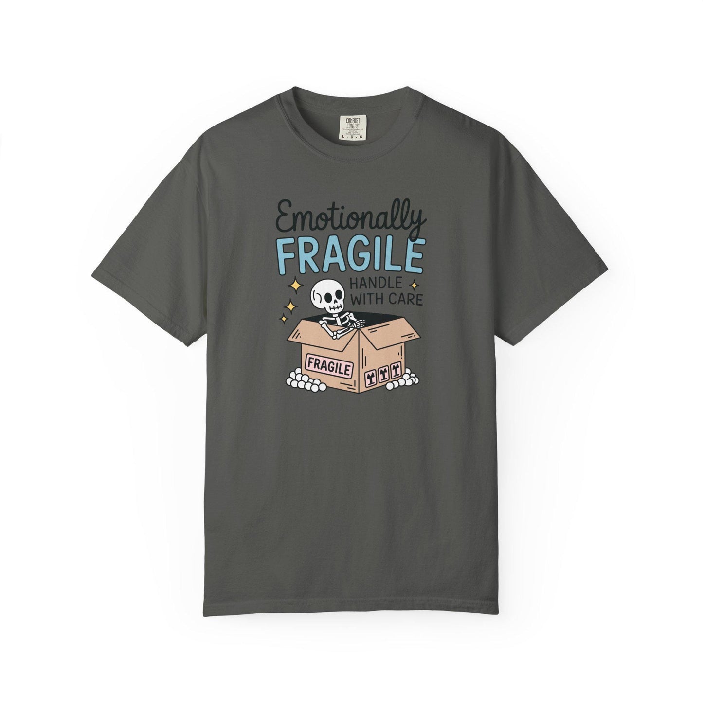 Comfort Colors® Emotionally Fragile Handle With Care Shirt, Funny Mental Health Awareness TShirt