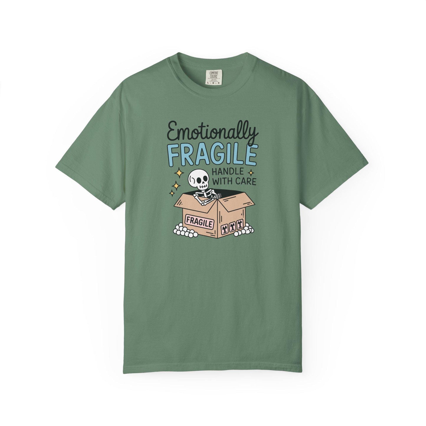 Comfort Colors® Emotionally Fragile Handle With Care Shirt, Funny Mental Health Awareness TShirt