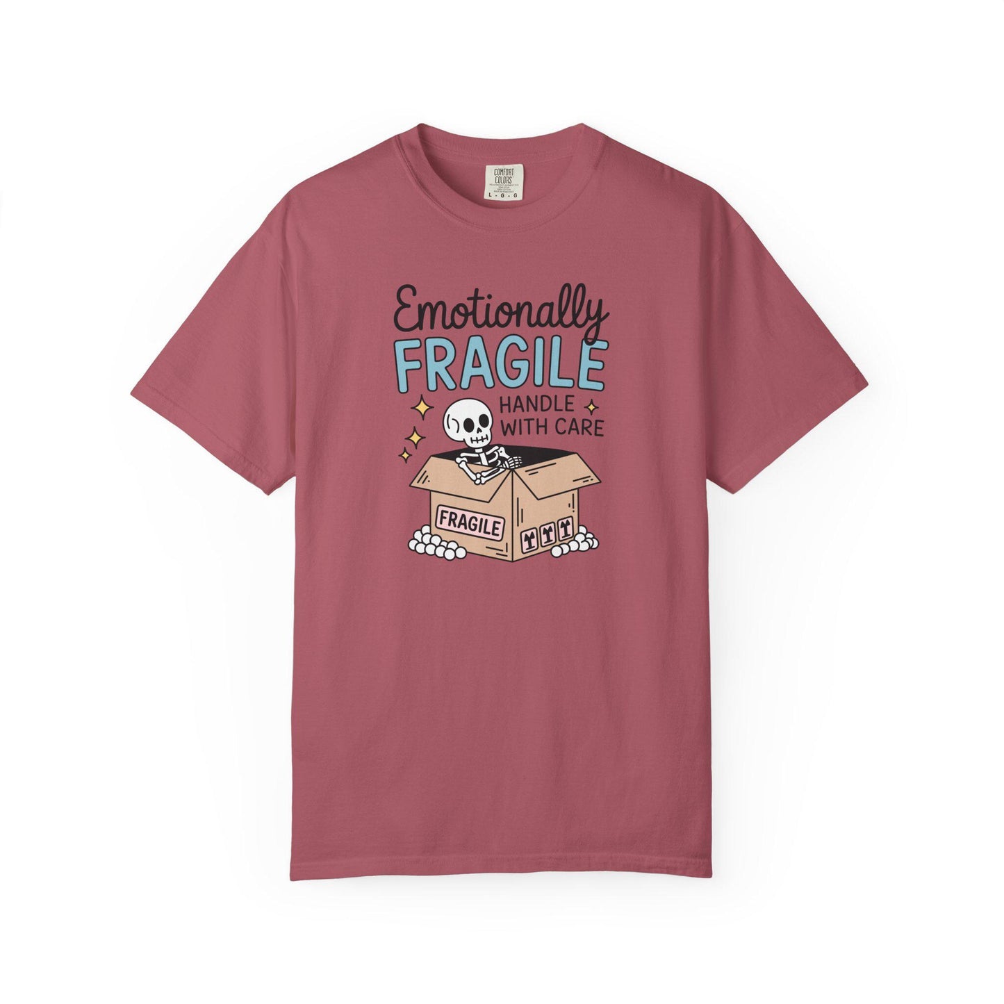 Comfort Colors® Emotionally Fragile Handle With Care Shirt, Funny Mental Health Awareness TShirt