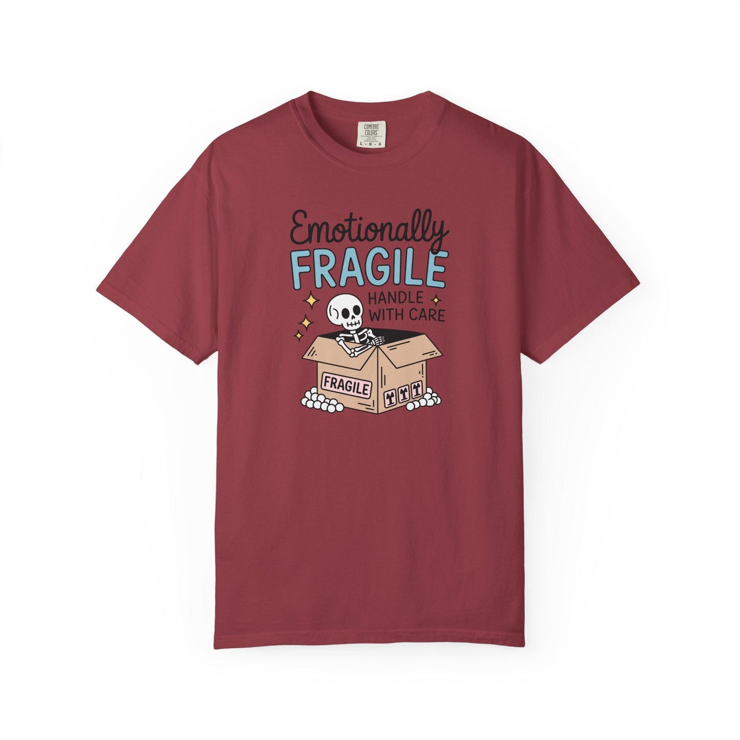 Comfort Colors® Emotionally Fragile Handle With Care Shirt, Funny Mental Health Awareness TShirt