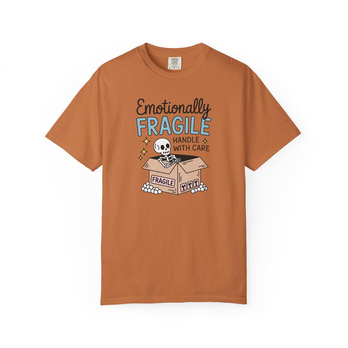 Comfort Colors® Emotionally Fragile Handle With Care Shirt, Funny Mental Health Awareness TShirt