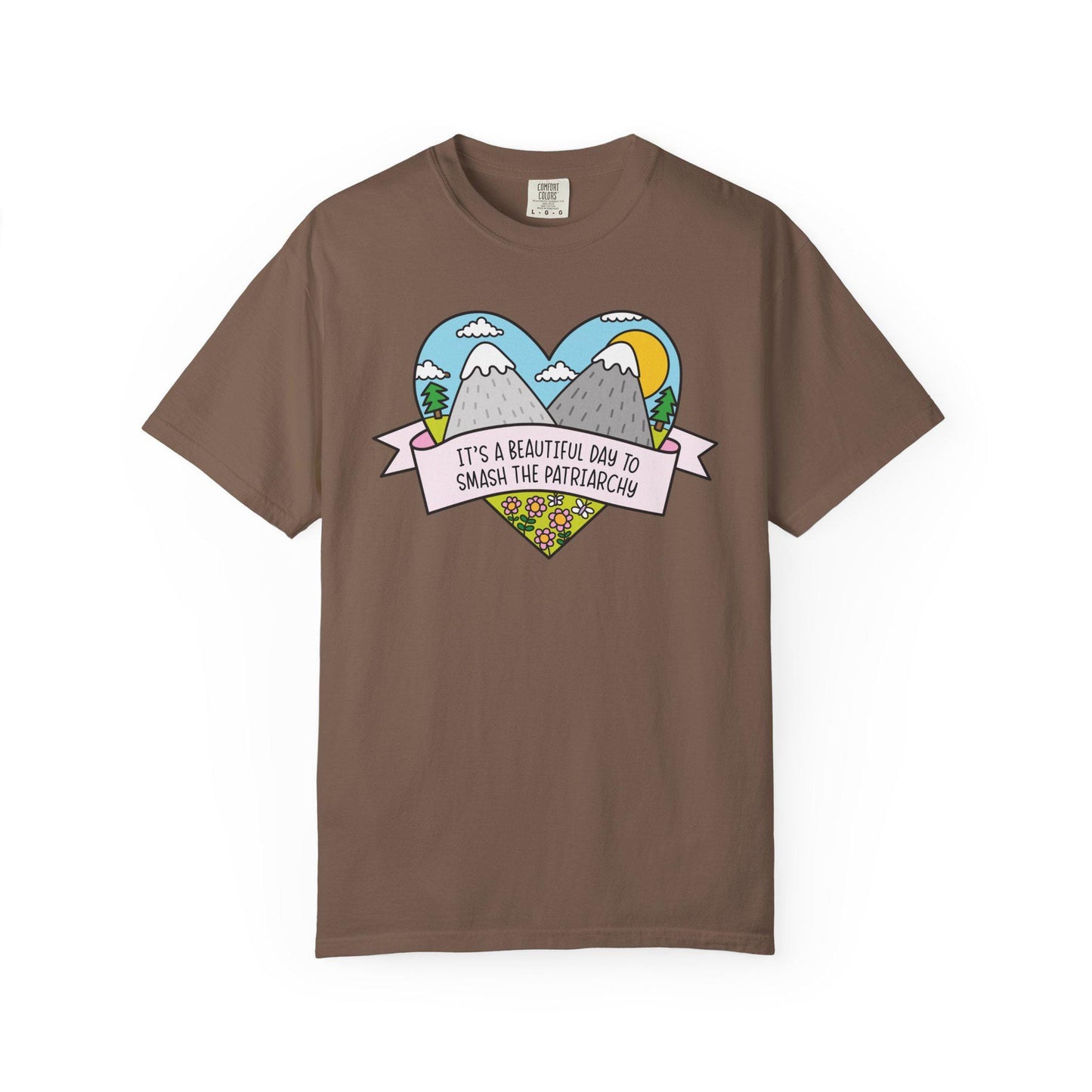 Comfort Colors® Beautiful Day to Smash the Patriarchy Shirt, Cute Feminist T-Shirt, Political FDT Gift for Women