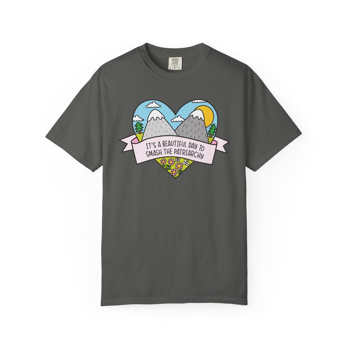 Comfort Colors® Beautiful Day to Smash the Patriarchy Shirt, Cute Feminist T-Shirt, Political FDT Gift for Women
