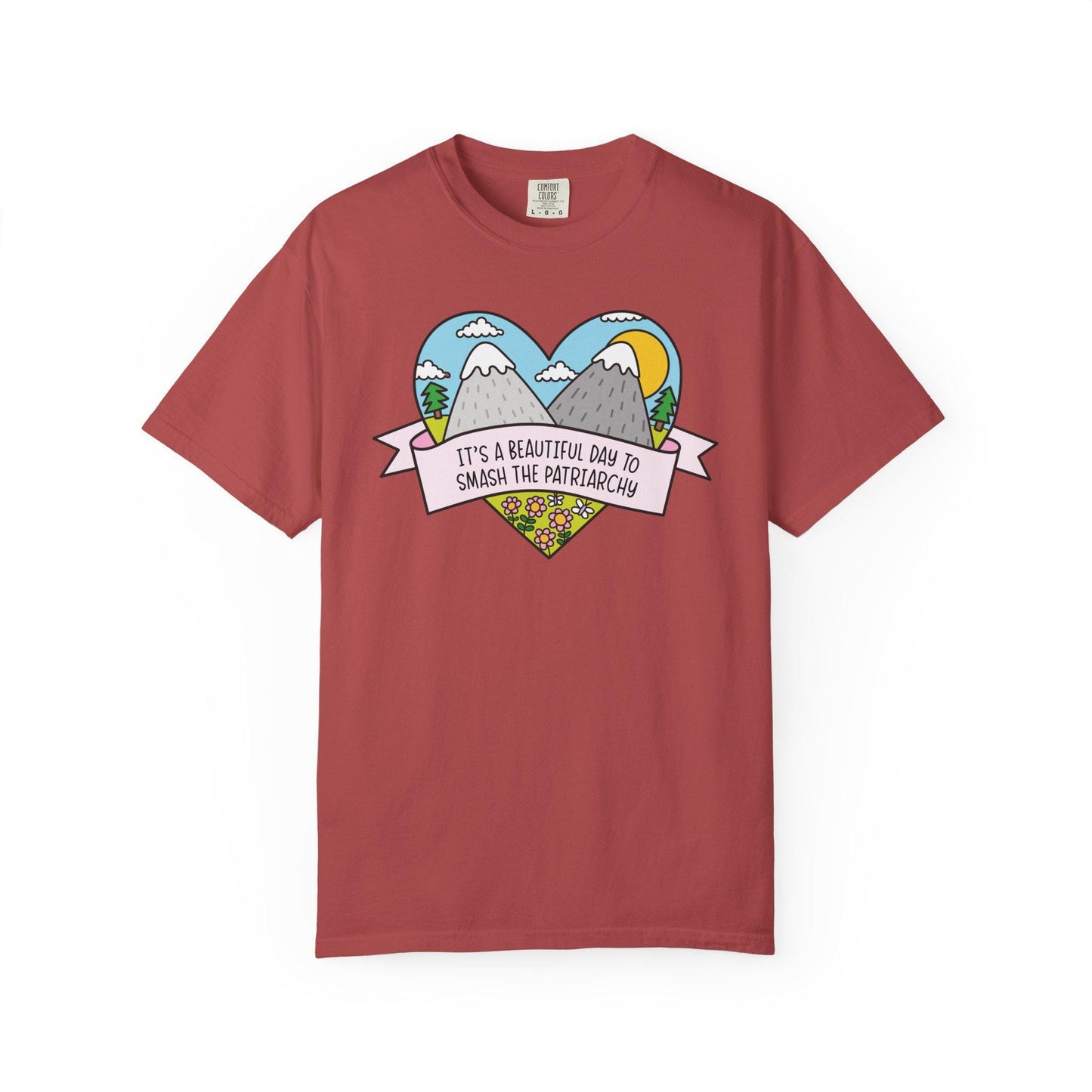 Comfort Colors® Beautiful Day to Smash the Patriarchy Shirt, Cute Feminist T-Shirt, Political FDT Gift for Women