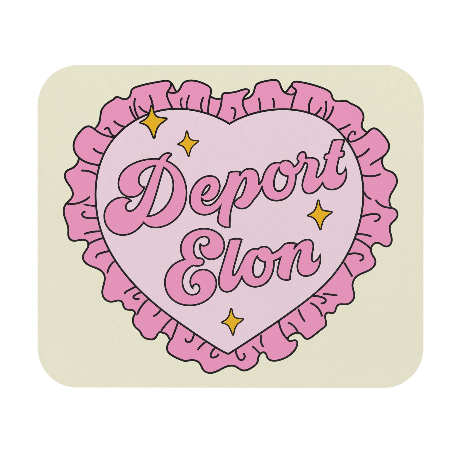 Funny Deport Elon Mouse Pad, Snarky Anti-MAGA Office Decor