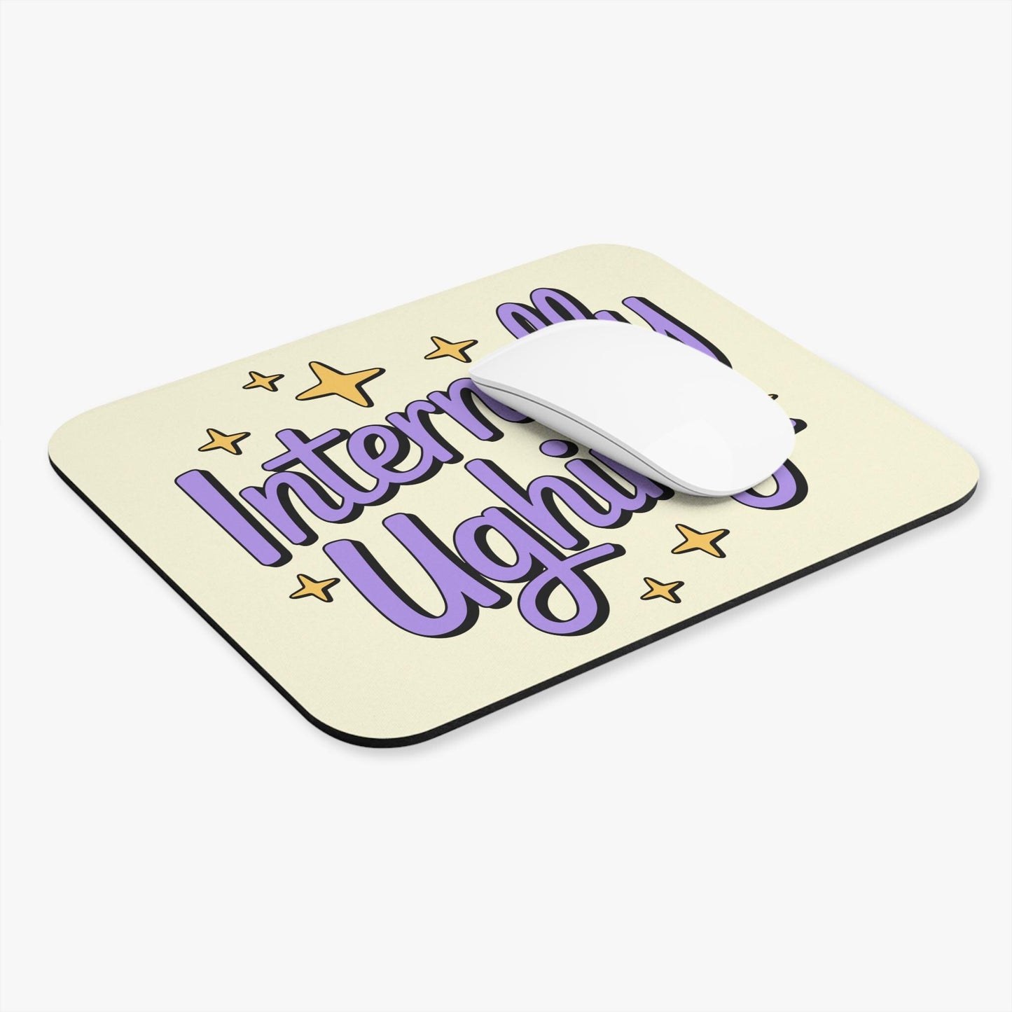 Internally Ughing Mouse Pad, Funny Office Desk Accessory, Introvert Work Humor Gift, Coworker Desk Decor, Sarcastic Employee Gift