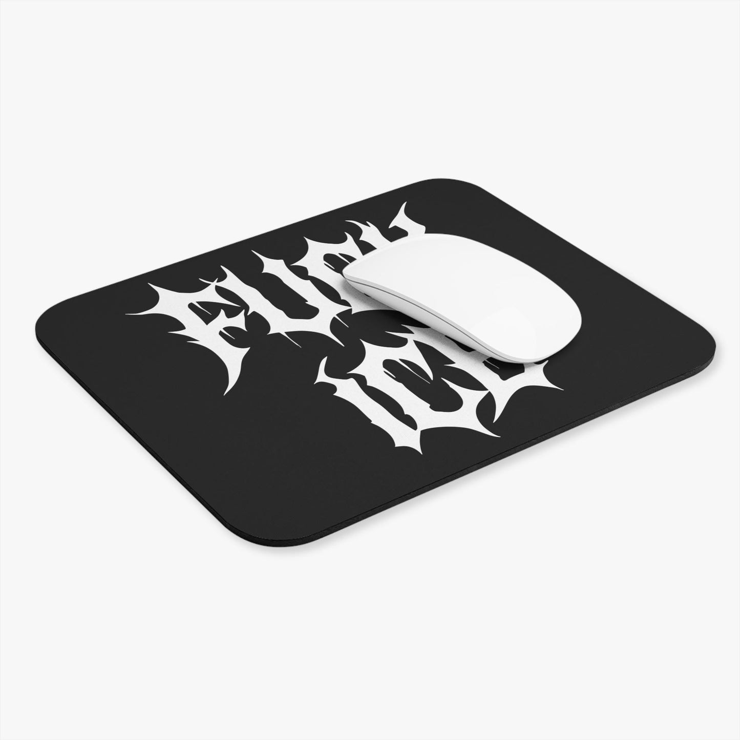 Black F*ck ICE Mouse Pad, FDT Desk Accessory, Progressive Political Gift, Protest Office Decor, Activist Metalcore Y2K Gothic Desk Mat