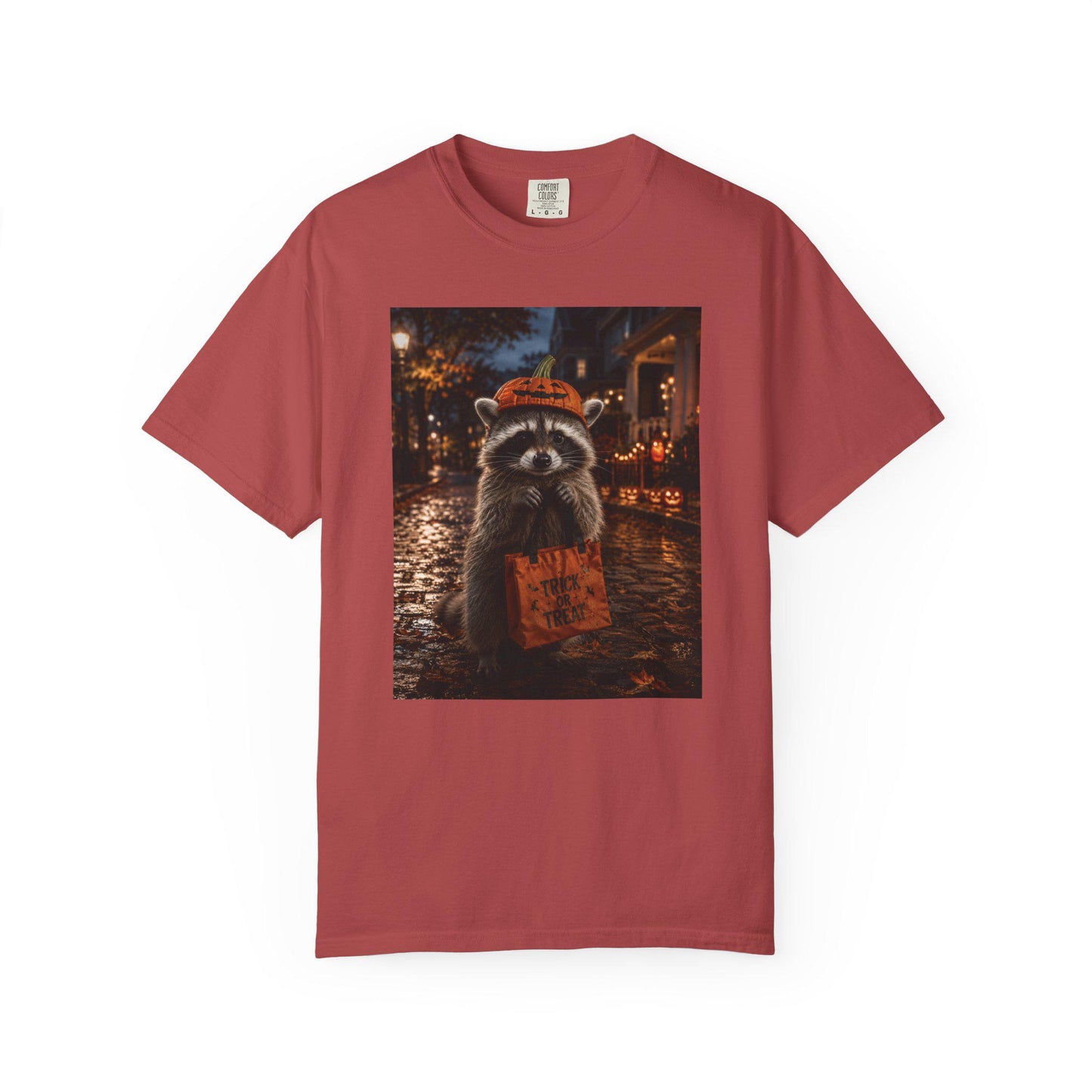 Halloween Raccoon Shirt, Trick or Treat Tee, Cute Spooky Season Animal Shirt, Fall Festival Costume Party Gift