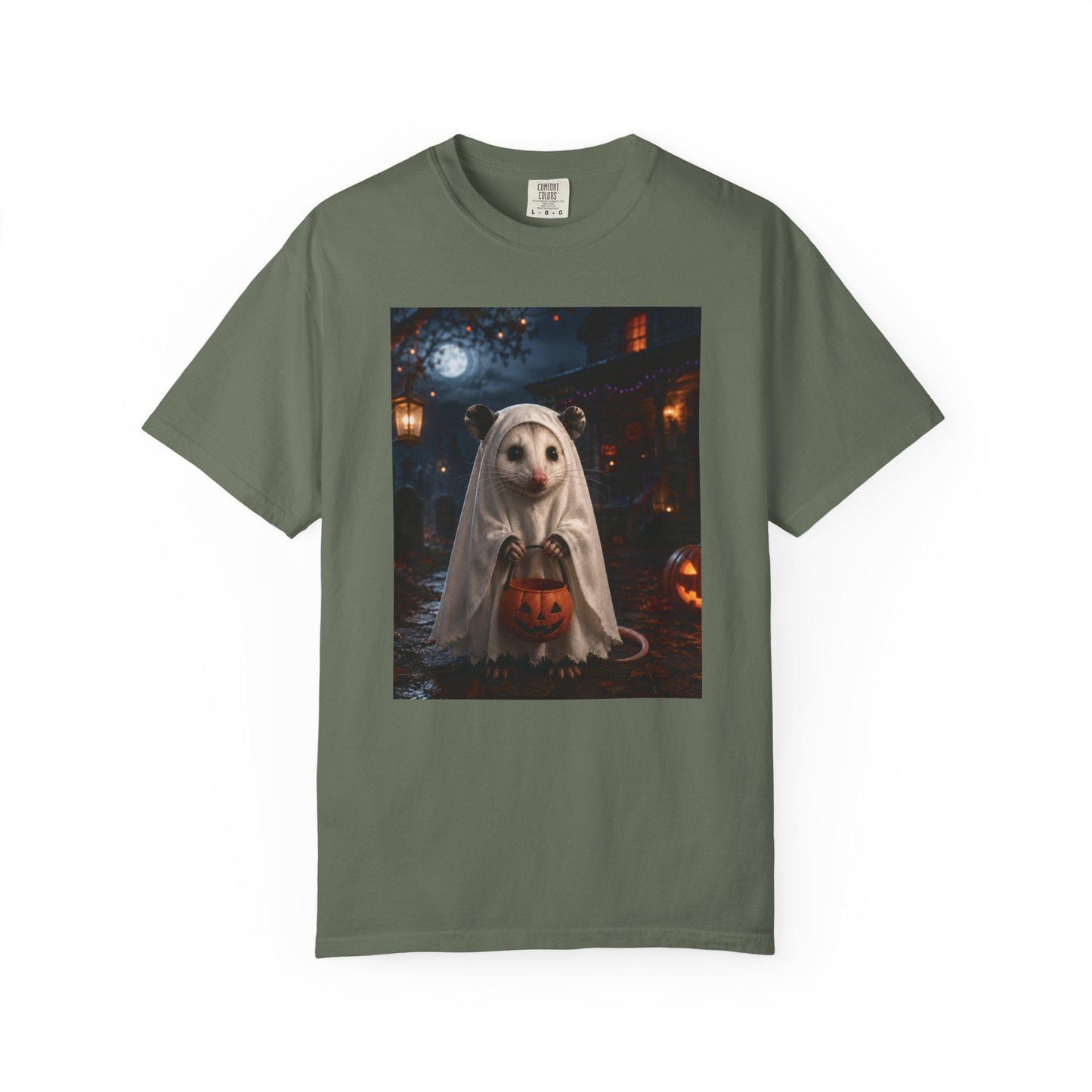 Halloween Possum Shirt, Cute Ghost Opossum Tee, Spooky Season Animal T-shirt, Funny Fall Wildlife Graphic Gift