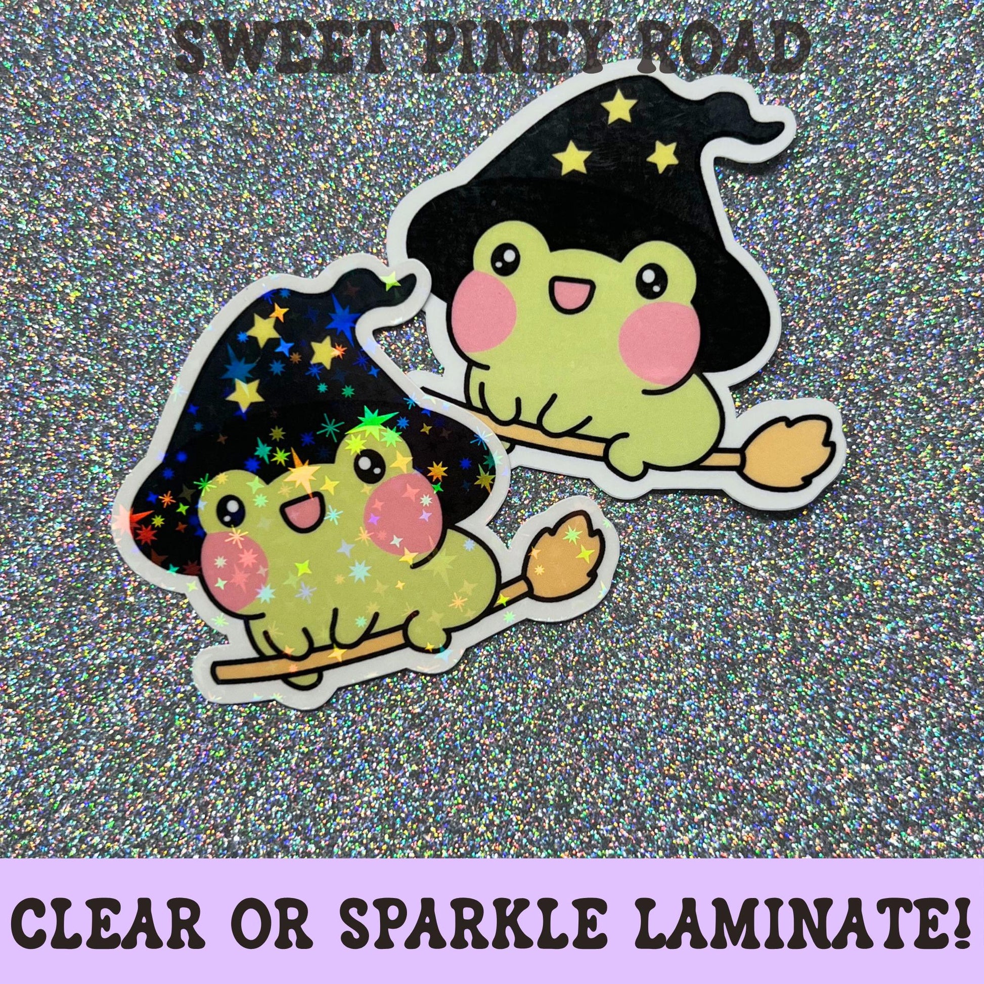 Witch Toad Sticker, Cute Halloween Frog Decal, Kawaii Witchy Sticker, Magical Cottagecore Art, Spooky Season Gift
