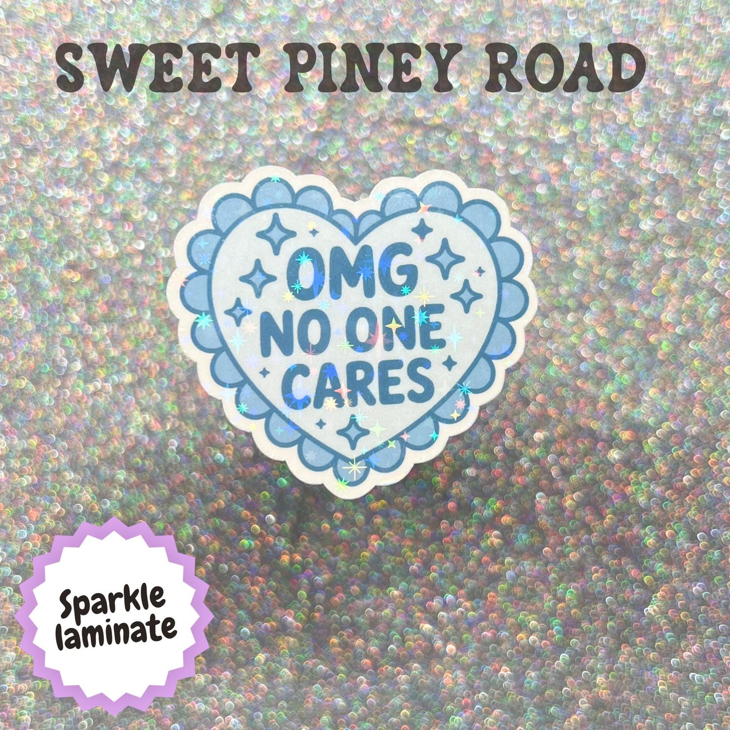 OMG No One Cares Sticker, Funny Sarcastic Sticker, Passive Aggressive Decal, Sassy Office Humor, Coworker Gift