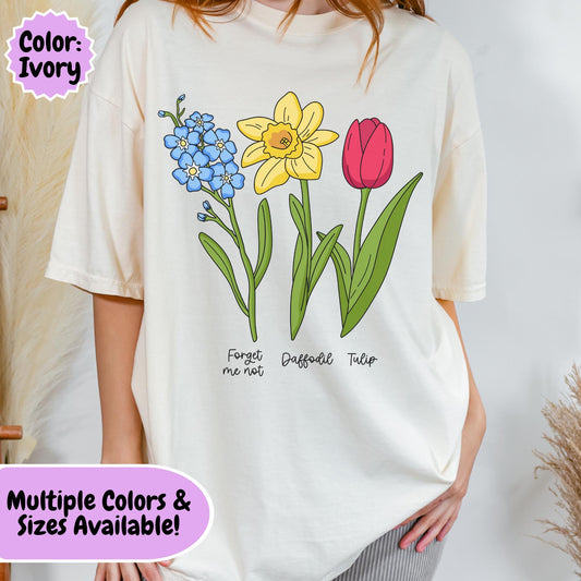 Funny FDT Wildflower Shirt, Anti Trump Botanical Tee, Anti MAGA Floral Graphic T-Shirt, Political Humor Gift