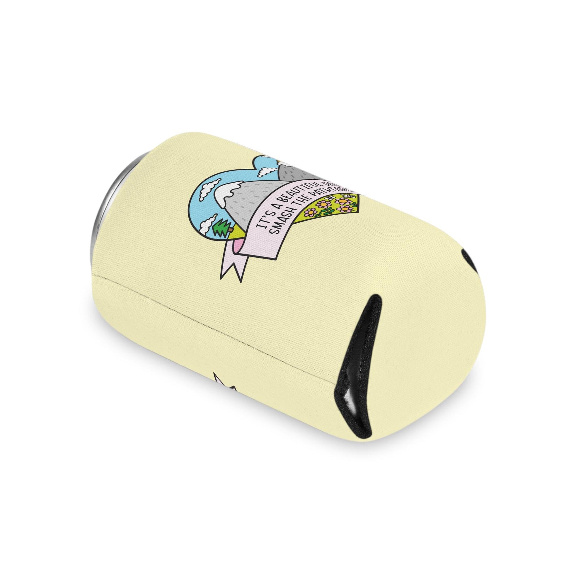 Beautiful Day to Smash the Patriarchy Can Cooler, Cute Feminist Cup Sleeve, Political FDT Gift for Women