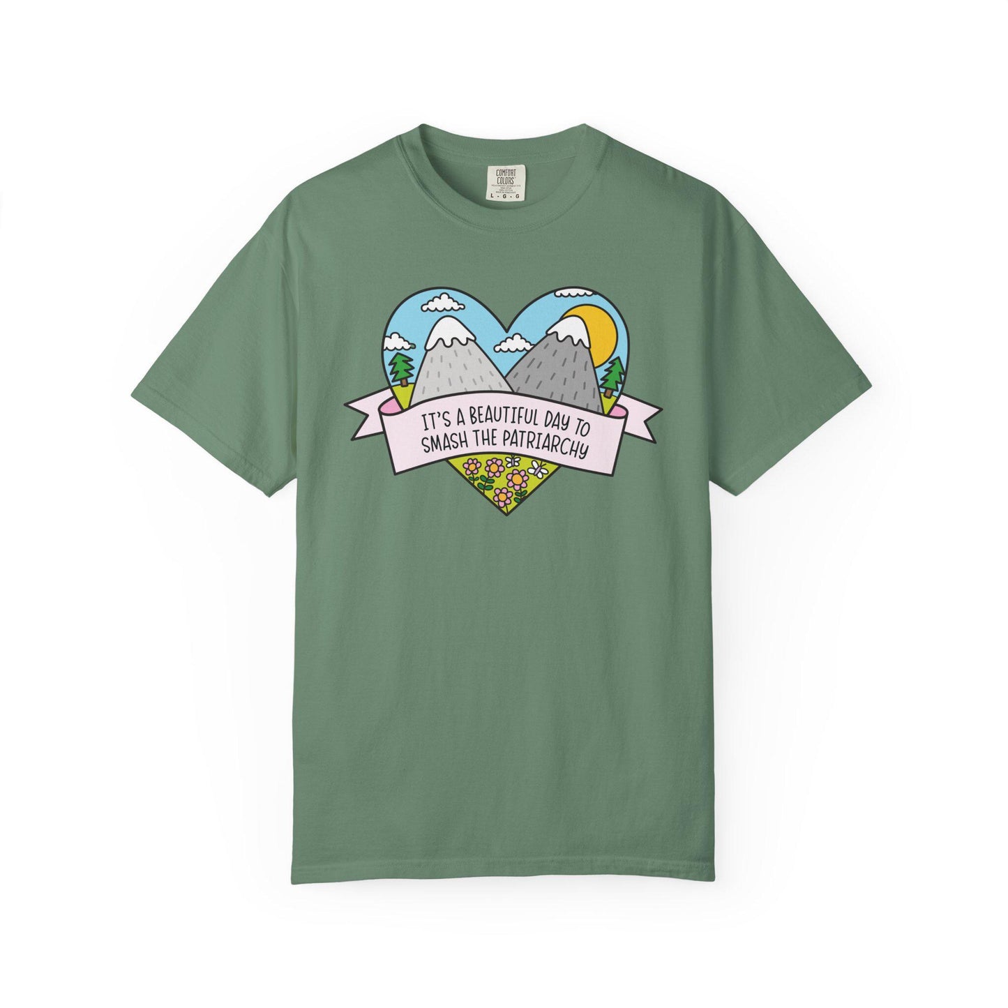 Comfort Colors® Beautiful Day to Smash the Patriarchy Shirt, Cute Feminist T-Shirt, Political FDT Gift for Women