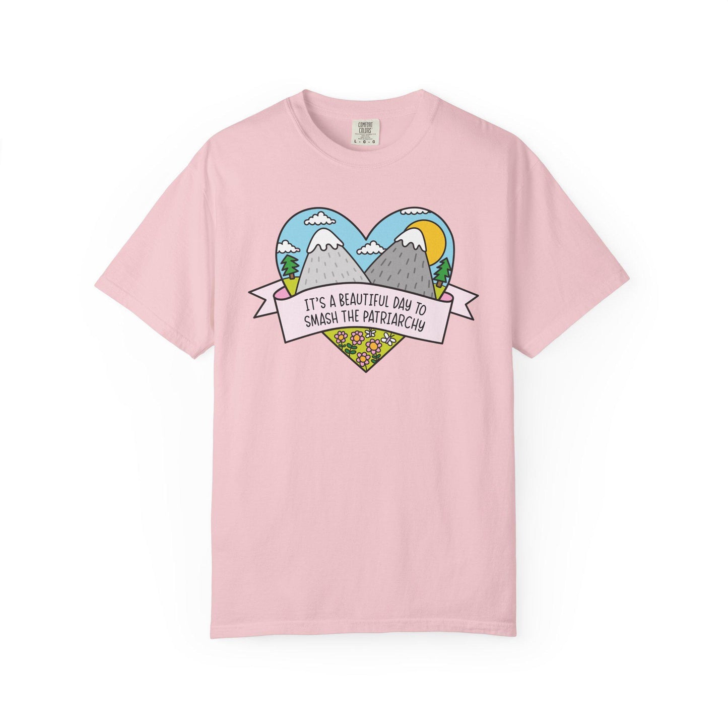 Comfort Colors® Beautiful Day to Smash the Patriarchy Shirt, Cute Feminist T-Shirt, Political FDT Gift for Women