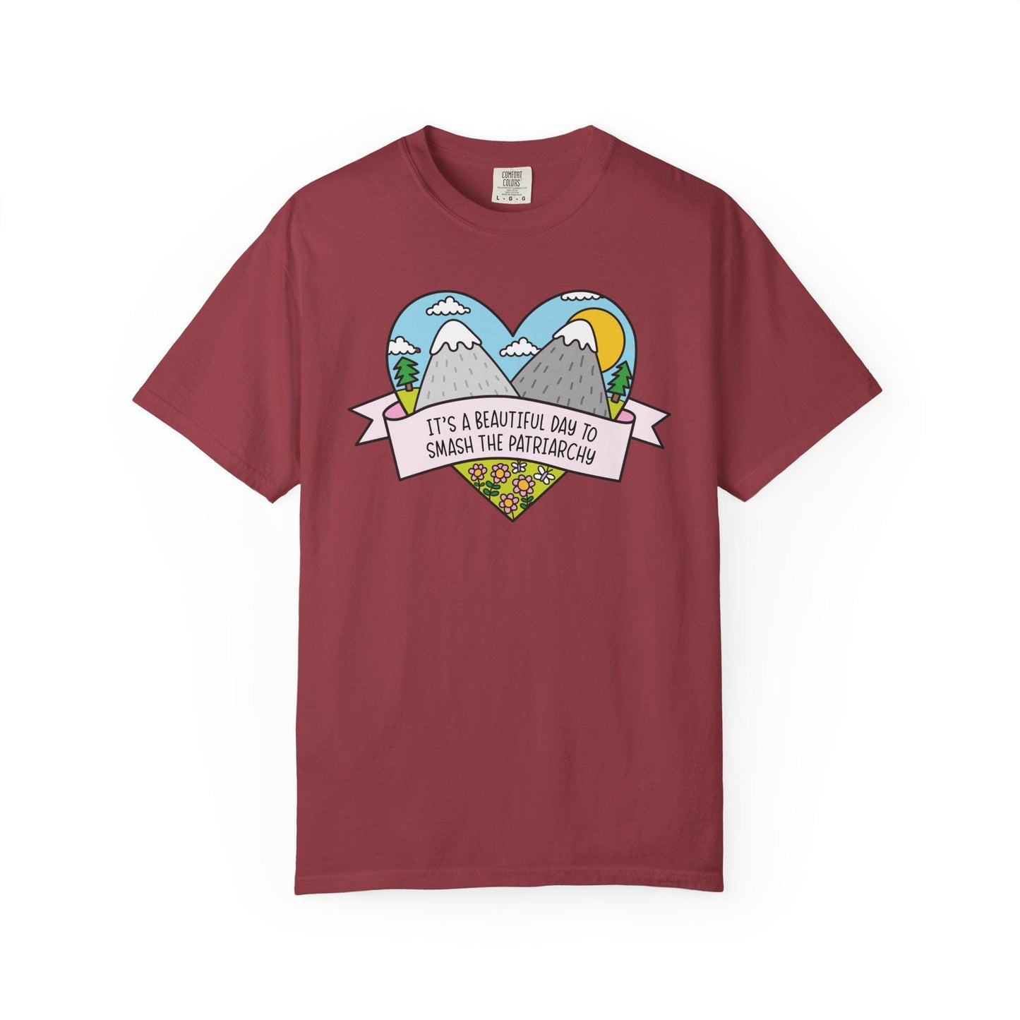 Comfort Colors® Beautiful Day to Smash the Patriarchy Shirt, Cute Feminist T-Shirt, Political FDT Gift for Women
